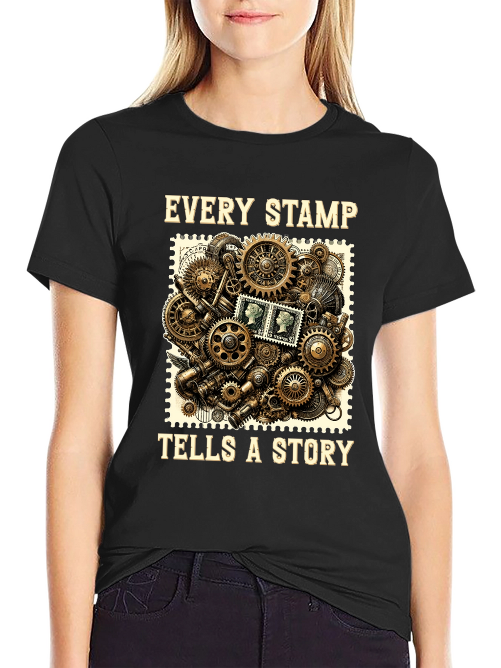 Steampunk Stamp Story T-Shirt