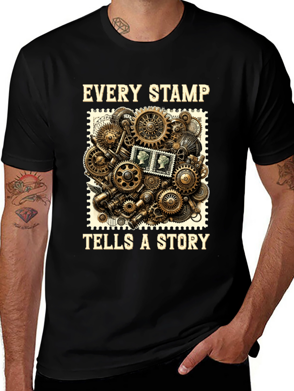 Steampunk Stamp Story T-Shirt