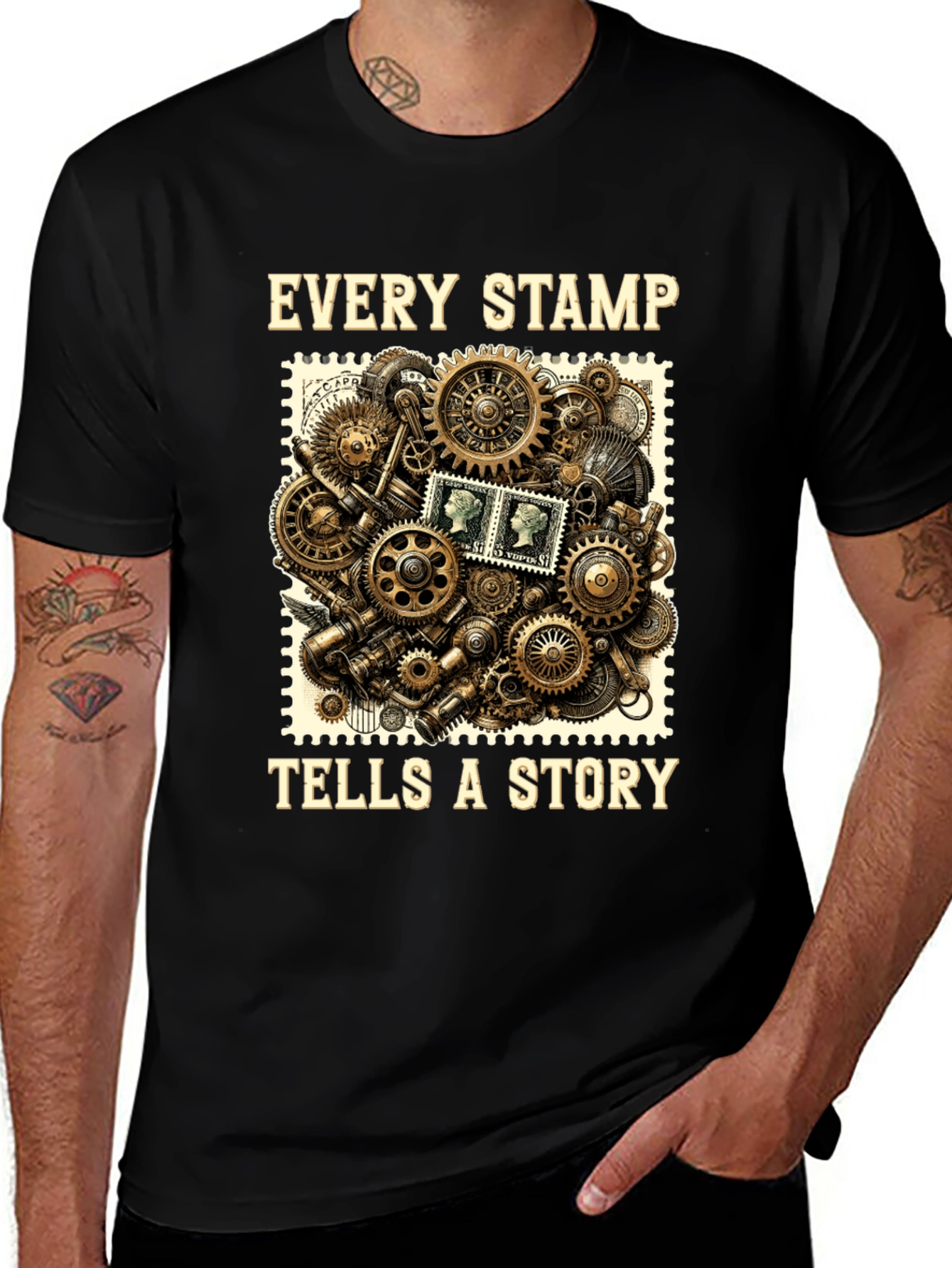 Steampunk Stamp Story T-Shirt