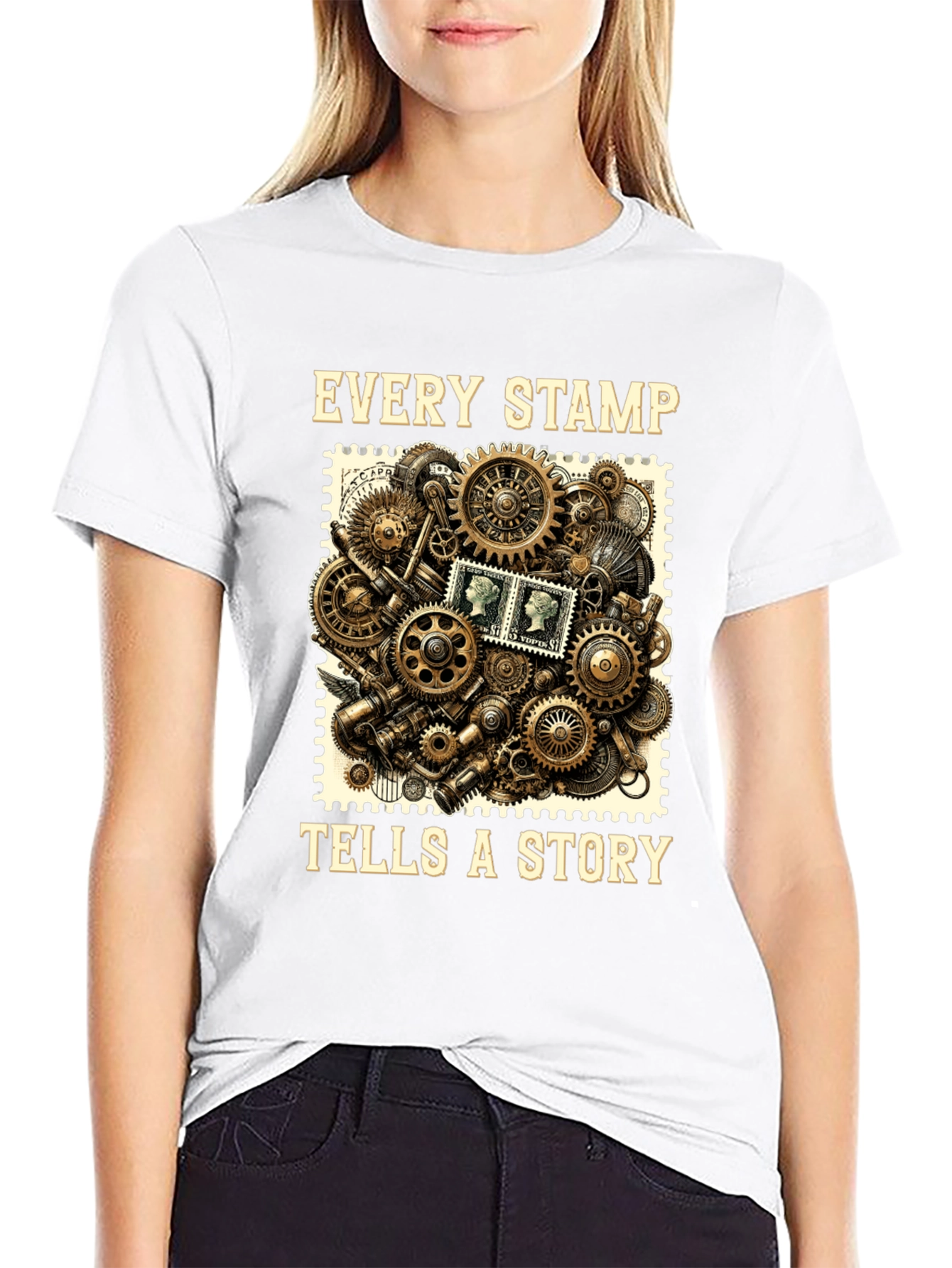 Steampunk Stamp Story T-Shirt
