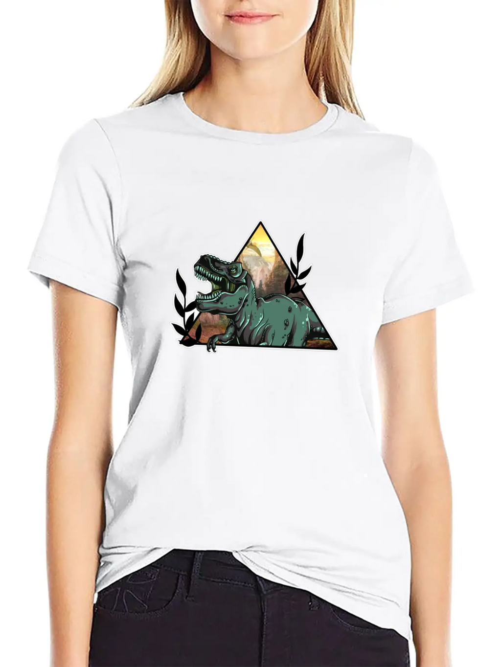 T-rex Dinosaur Essential Cotton Tee For Daily Outfits – Unisex Style