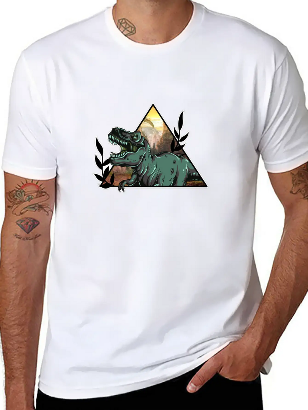 T-rex Dinosaur Essential Cotton Tee For Daily Outfits – Unisex Style