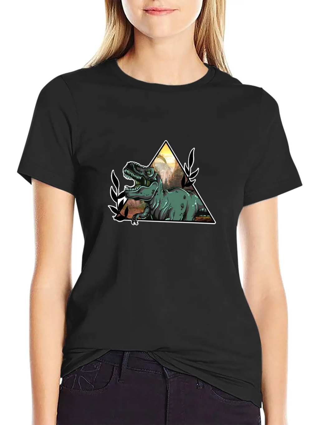T-rex Dinosaur Essential Cotton Tee For Daily Outfits – Unisex Style
