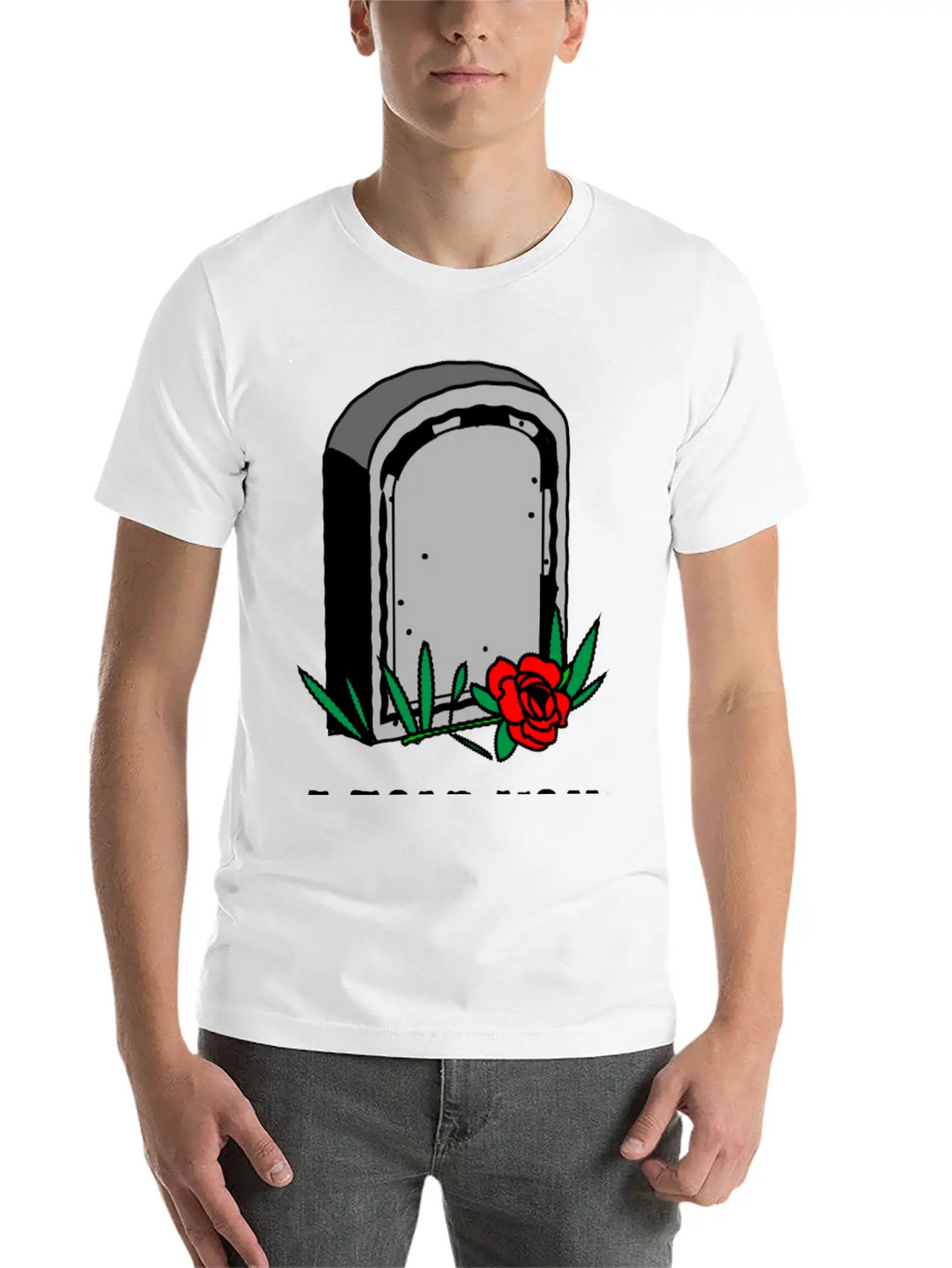 T-shirt Design Featuring A Gravestone Graphic. Unisex Short Sleeve Soft Cotton T-Shirt – Casual Everyday Wear