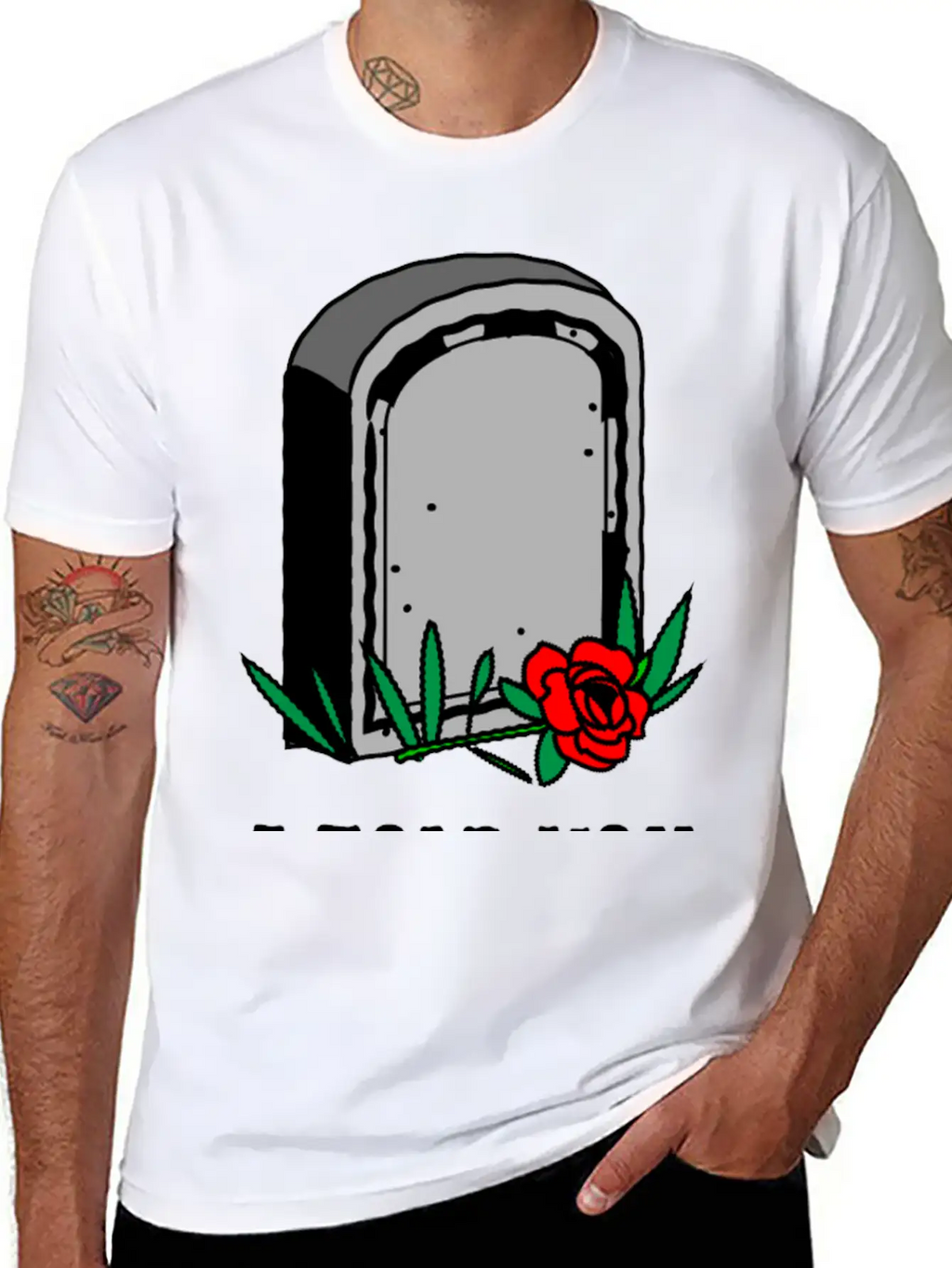 T-shirt Design Featuring A Gravestone Graphic. Unisex Short Sleeve Soft Cotton T-Shirt – Casual Everyday Wear