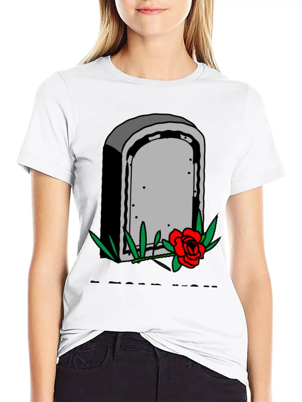 T-shirt Design Featuring A Gravestone Graphic. Unisex Short Sleeve Soft Cotton T-Shirt – Casual Everyday Wear