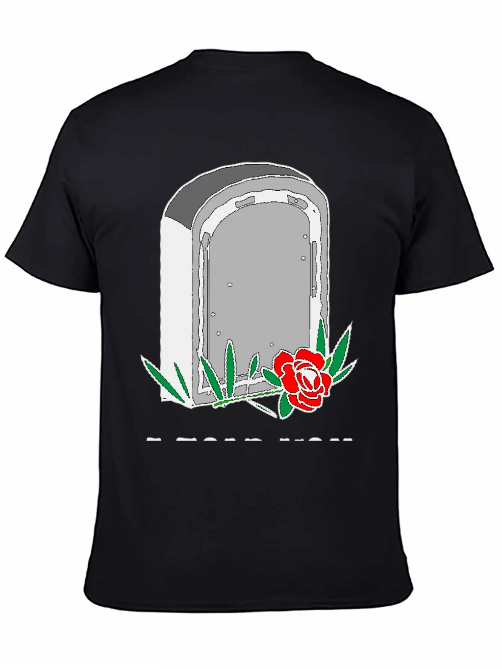 T-shirt Design Featuring A Gravestone Graphic. Unisex Short Sleeve Soft Cotton T-Shirt – Casual Everyday Wear