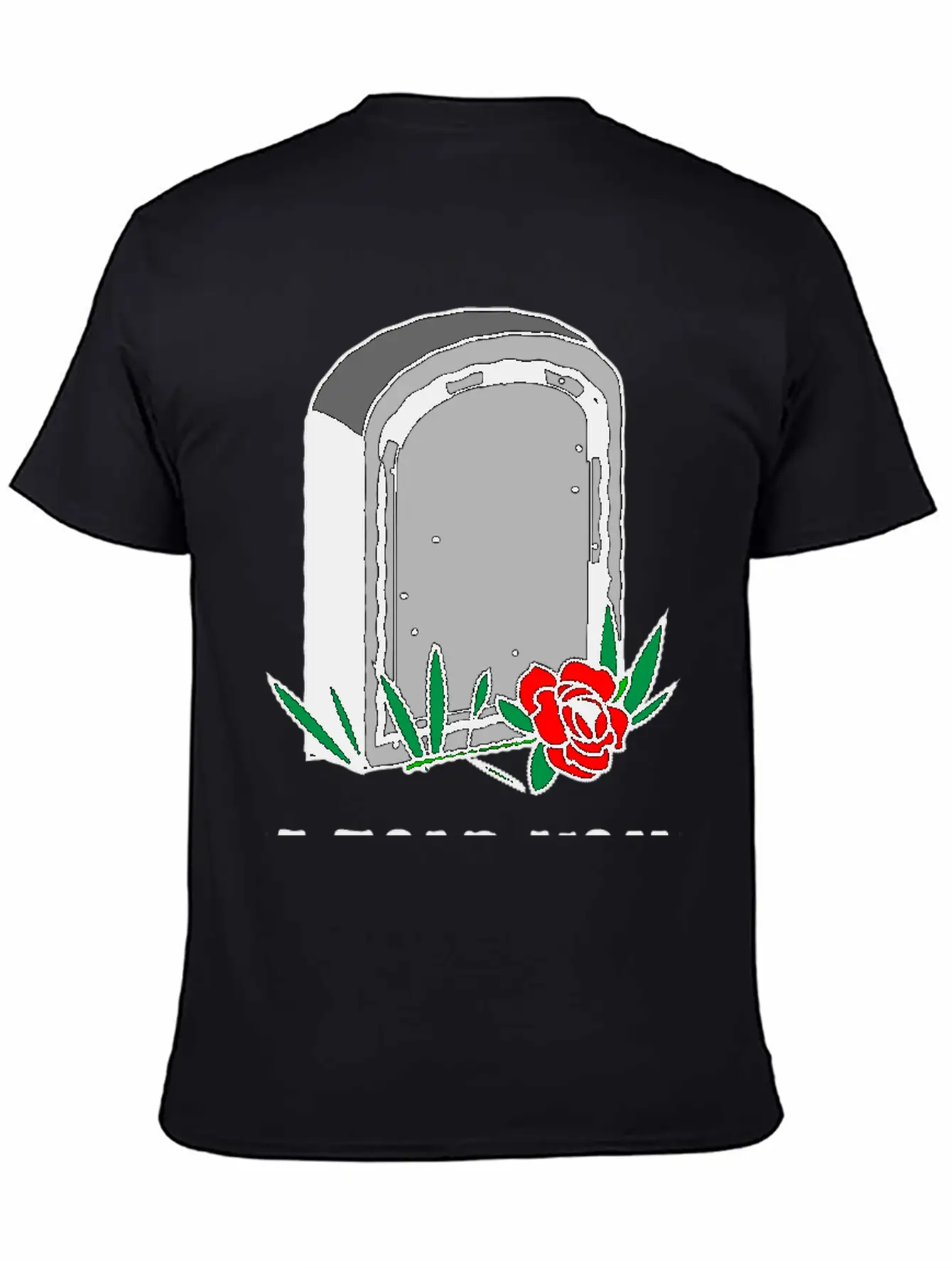 T-shirt Design Featuring A Gravestone Graphic. Unisex Short Sleeve Soft Cotton T-Shirt – Casual Everyday Wear