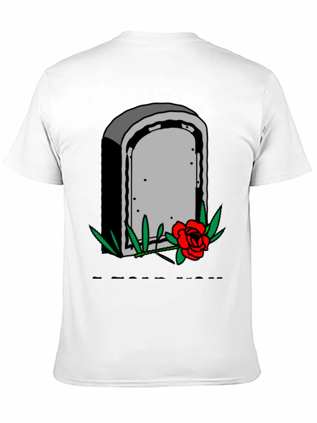 T-shirt Design Featuring A Gravestone Graphic. Unisex Short Sleeve Soft Cotton T-Shirt – Casual Everyday Wear