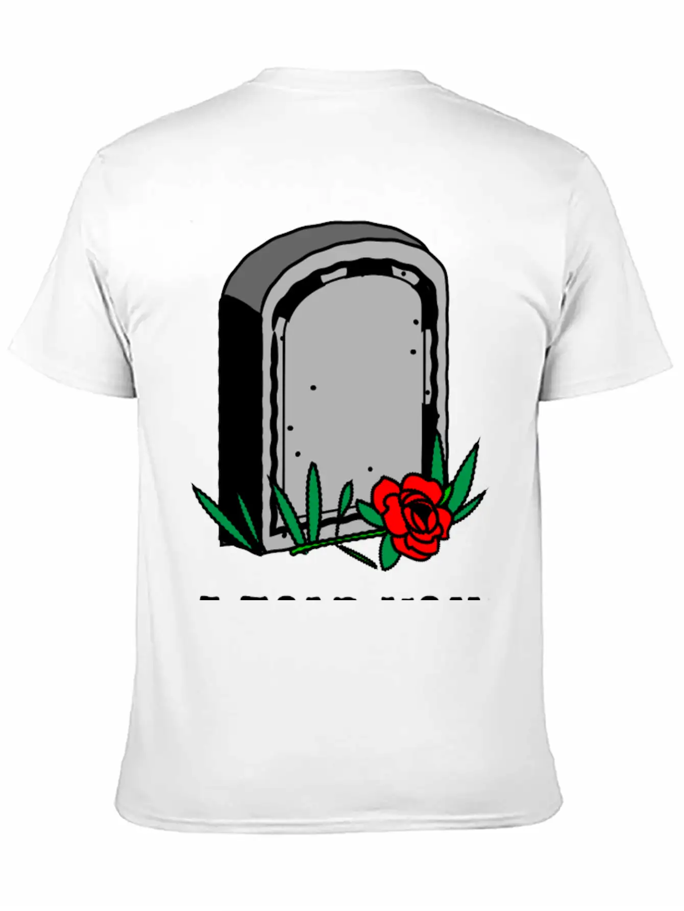 T-shirt Design Featuring A Gravestone Graphic. Unisex Short Sleeve Soft Cotton T-Shirt – Casual Everyday Wear