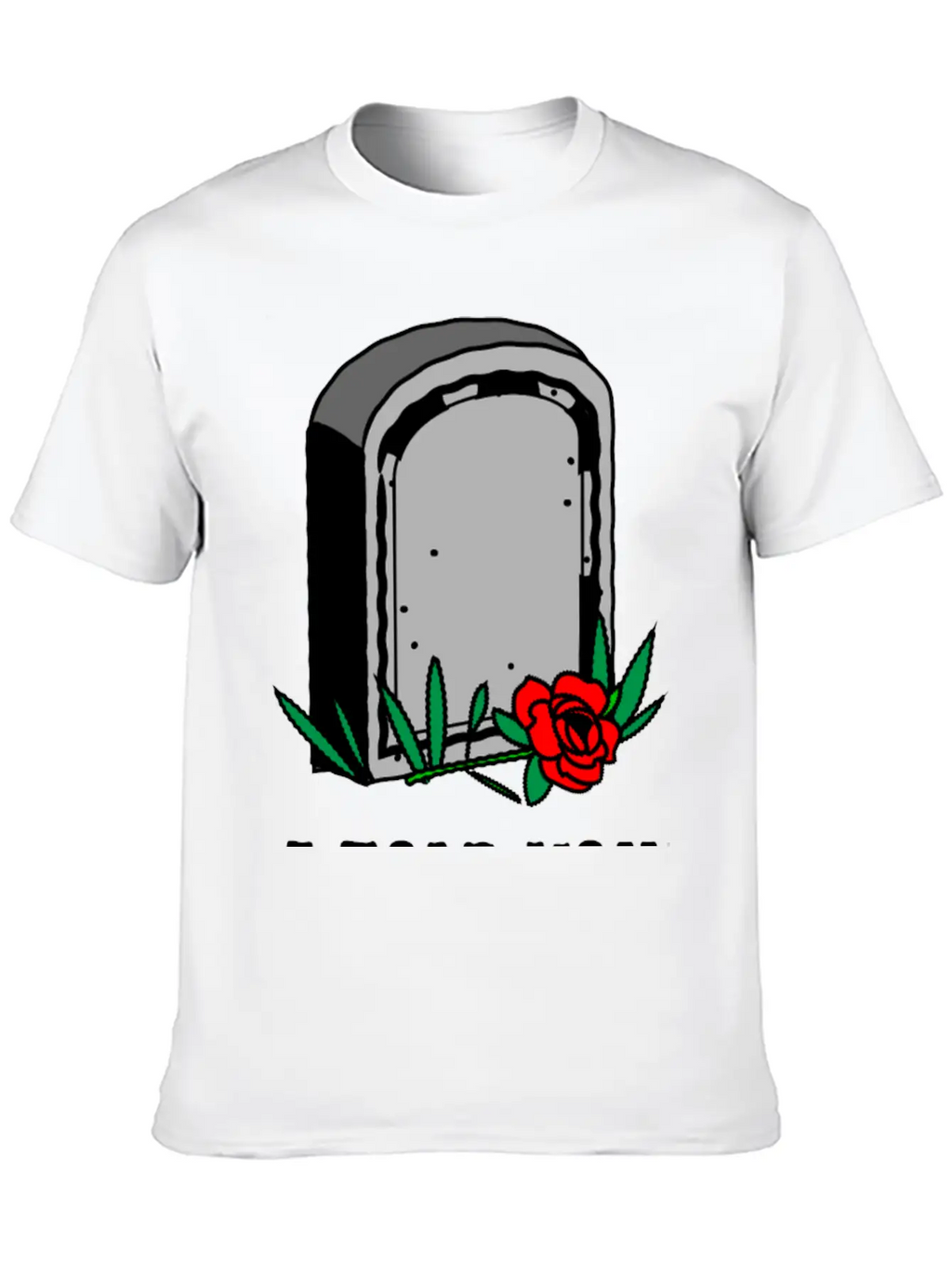 T-shirt Design Featuring A Gravestone Graphic. Unisex Short Sleeve Soft Cotton T-Shirt – Casual Everyday Wear
