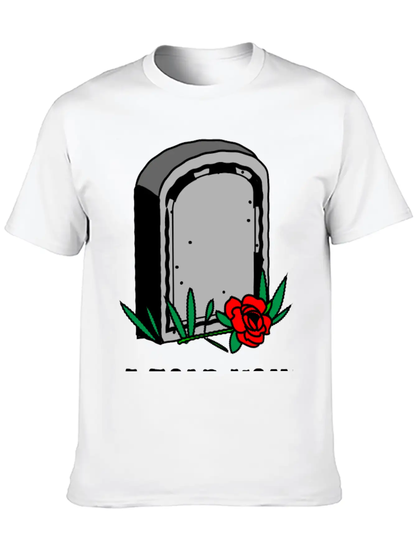 T-shirt Design Featuring A Gravestone Graphic. Unisex Short Sleeve Soft Cotton T-Shirt – Casual Everyday Wear