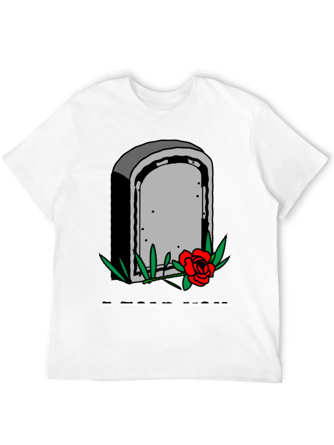 T-shirt Design Featuring A Gravestone Graphic. Unisex Short Sleeve Soft Cotton T-Shirt – Casual Everyday Wear