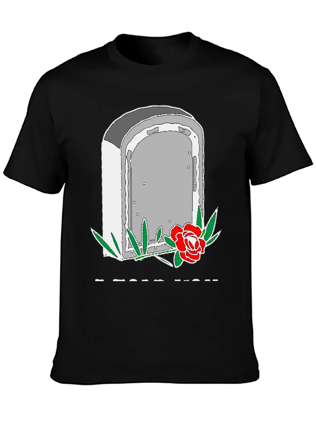 T-shirt Design Featuring A Gravestone Graphic. Unisex Short Sleeve Soft Cotton T-Shirt – Casual Everyday Wear