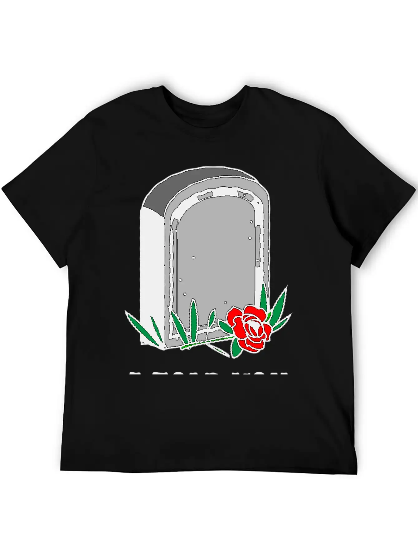 T-shirt Design Featuring A Gravestone Graphic. Unisex Short Sleeve Soft Cotton T-Shirt – Casual Everyday Wear