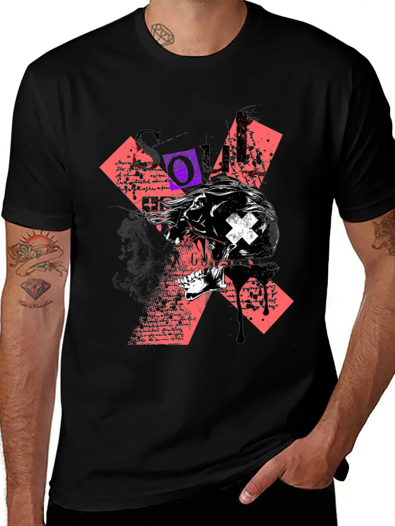 T-Shirt Skull Soul Classic Fit Graphic Tee For Daily Comfort – Unisex Cotton Shirt