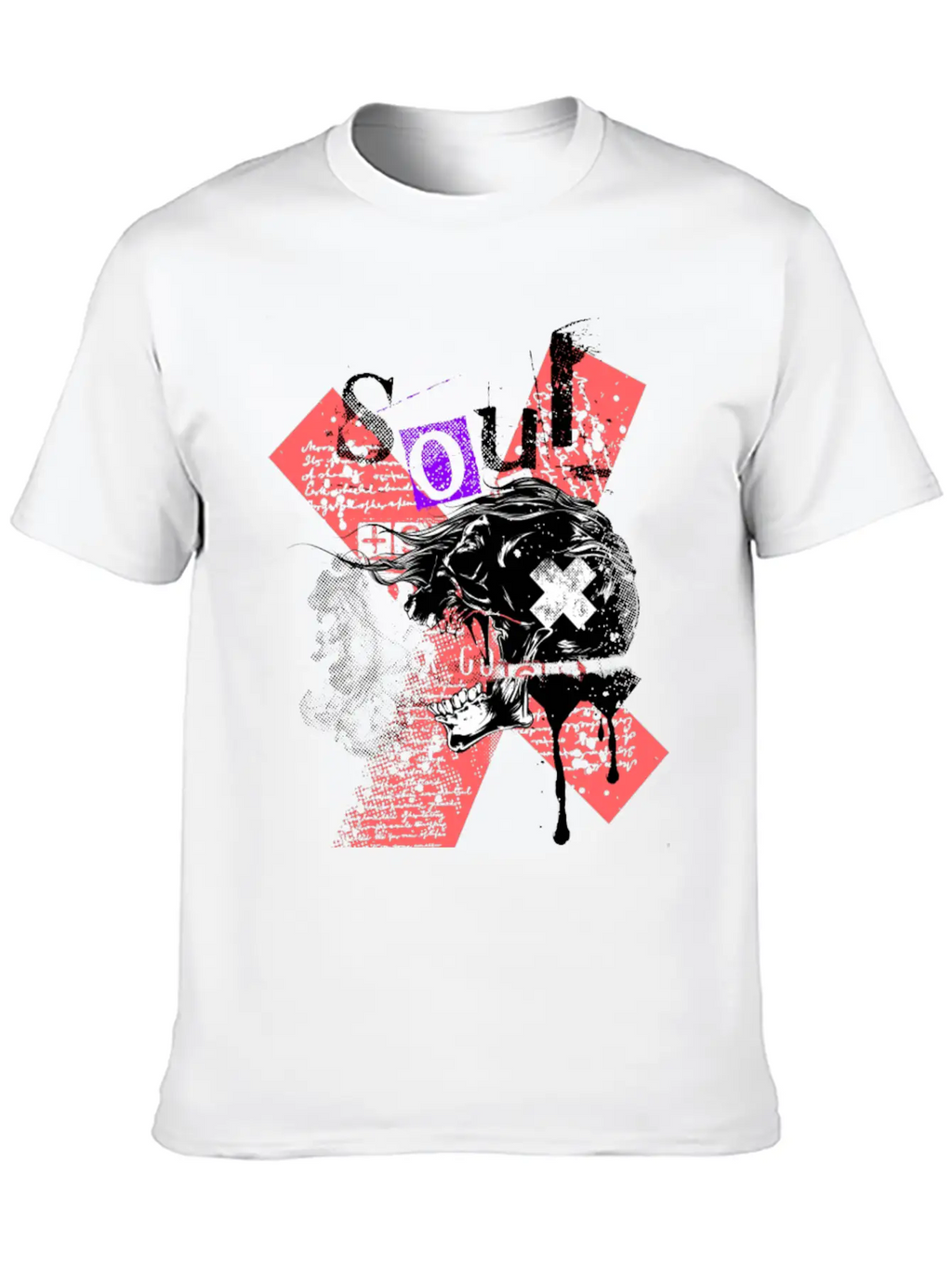 T-Shirt Skull Soul Classic Fit Graphic Tee For Daily Comfort – Unisex Cotton Shirt