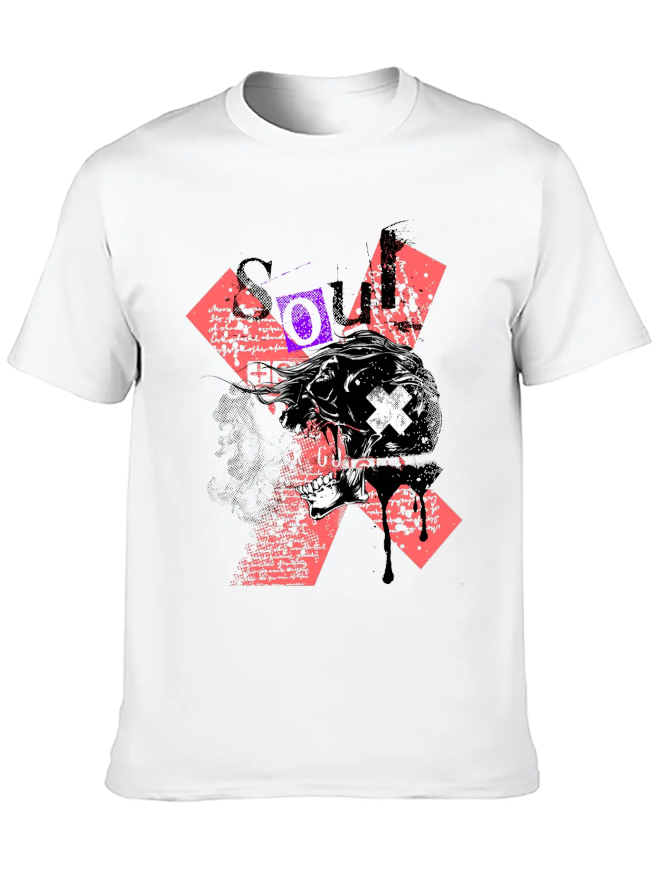 T-Shirt Skull Soul Classic Fit Graphic Tee For Daily Comfort – Unisex Cotton Shirt