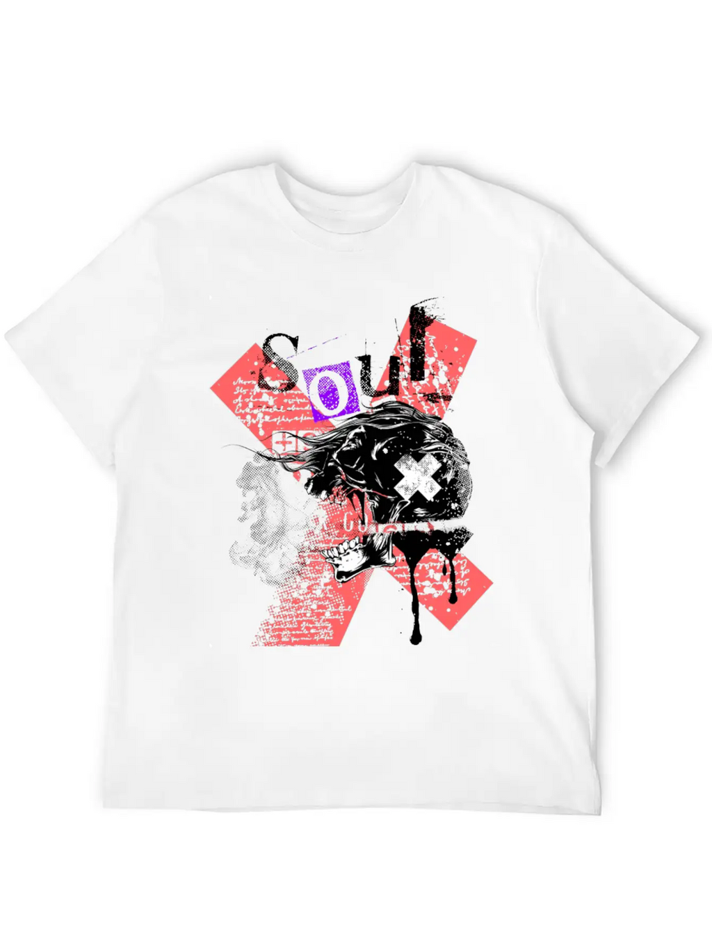 T-Shirt Skull Soul Classic Fit Graphic Tee For Daily Comfort – Unisex Cotton Shirt