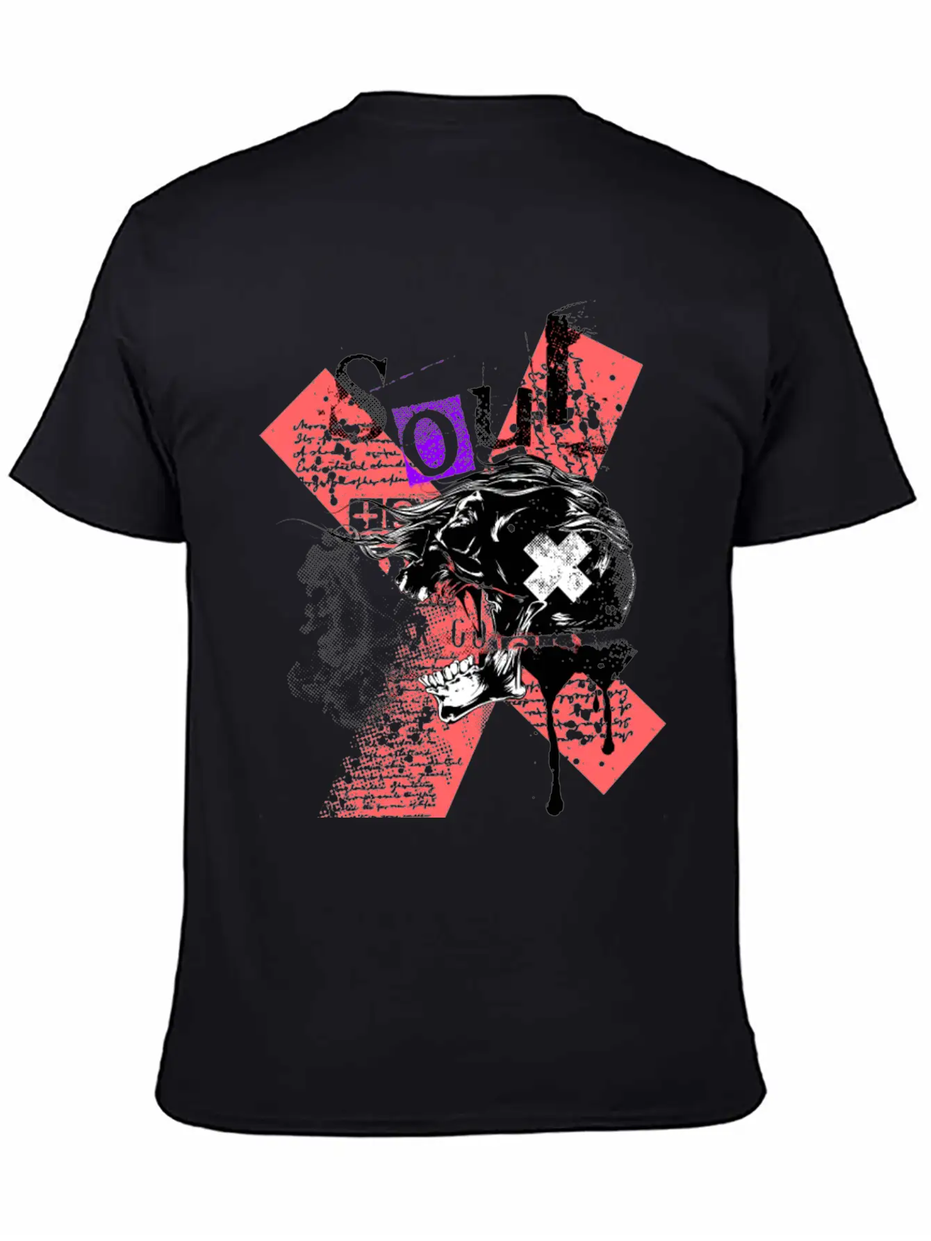 T-Shirt Skull Soul Classic Fit Graphic Tee For Daily Comfort – Unisex Cotton Shirt