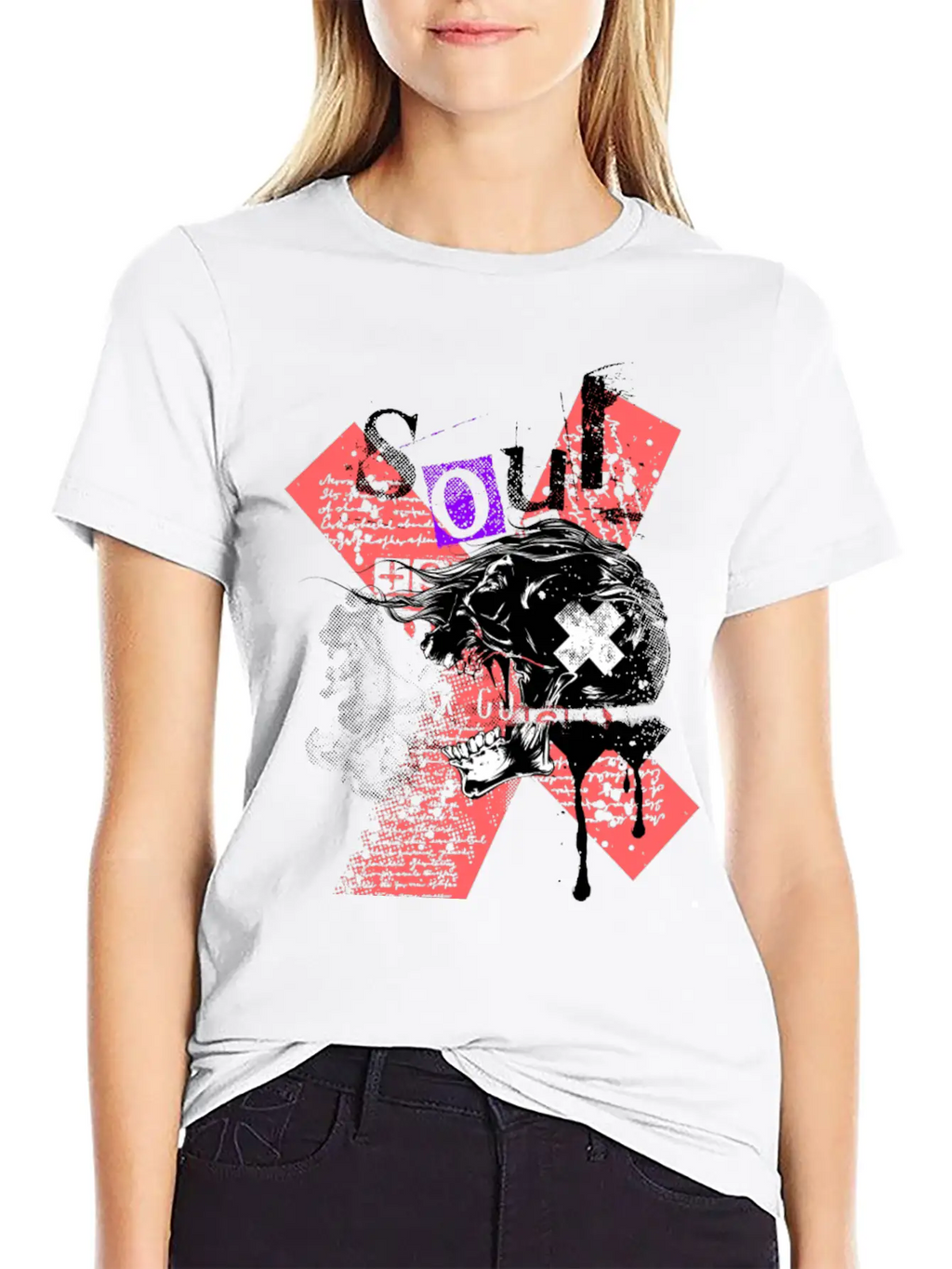 T-Shirt Skull Soul Classic Fit Graphic Tee For Daily Comfort – Unisex Cotton Shirt