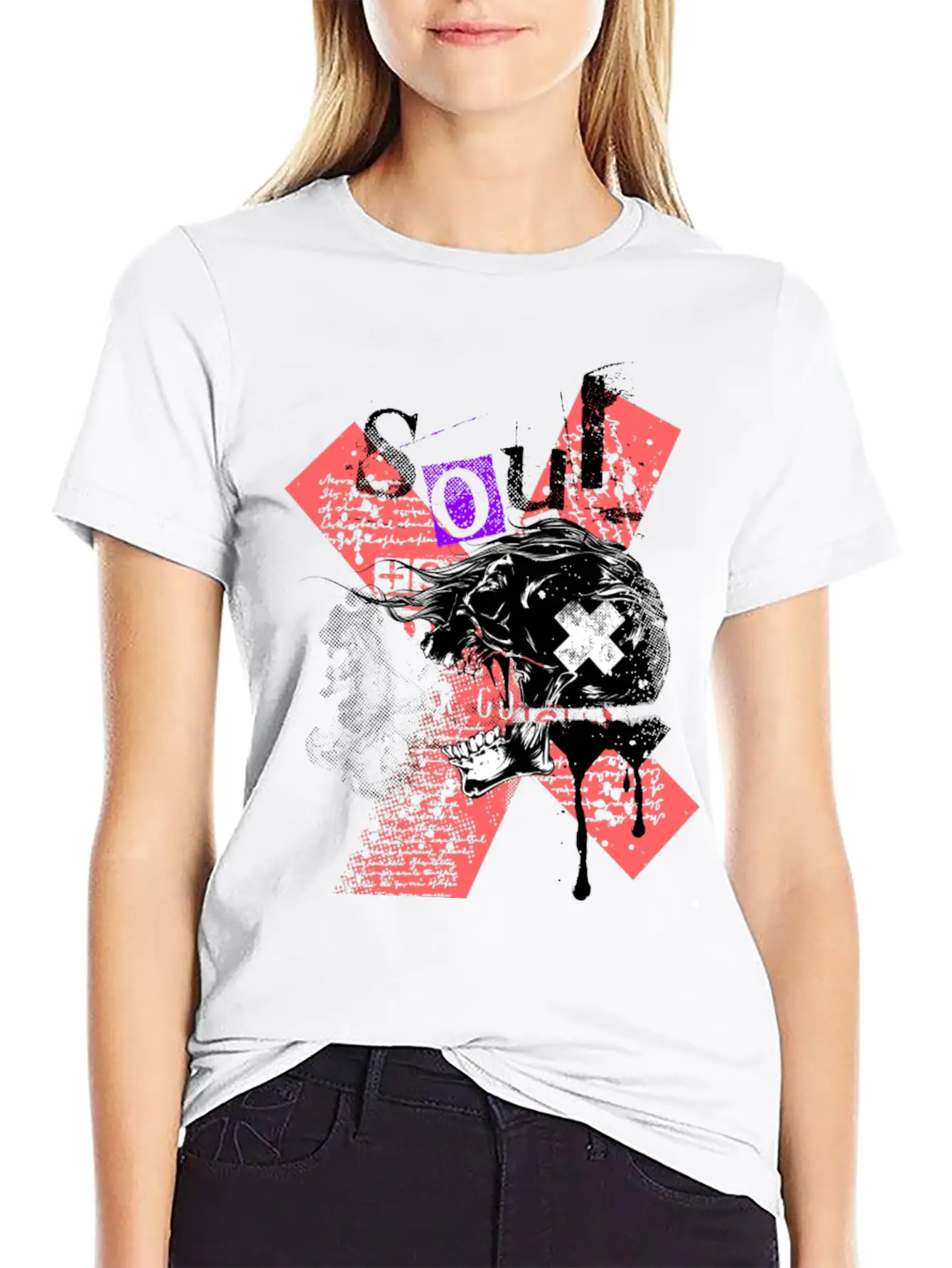 T-Shirt Skull Soul Classic Fit Graphic Tee For Daily Comfort – Unisex Cotton Shirt