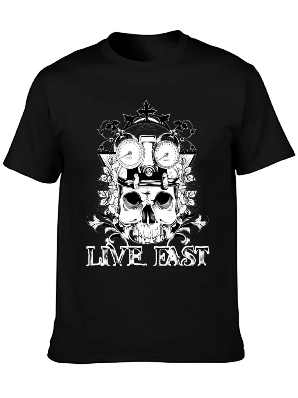 T Shirt Streetwear Tatoo Skull Vector Image Time Essential Cotton Tee For Daily Outfits – Unisex Style