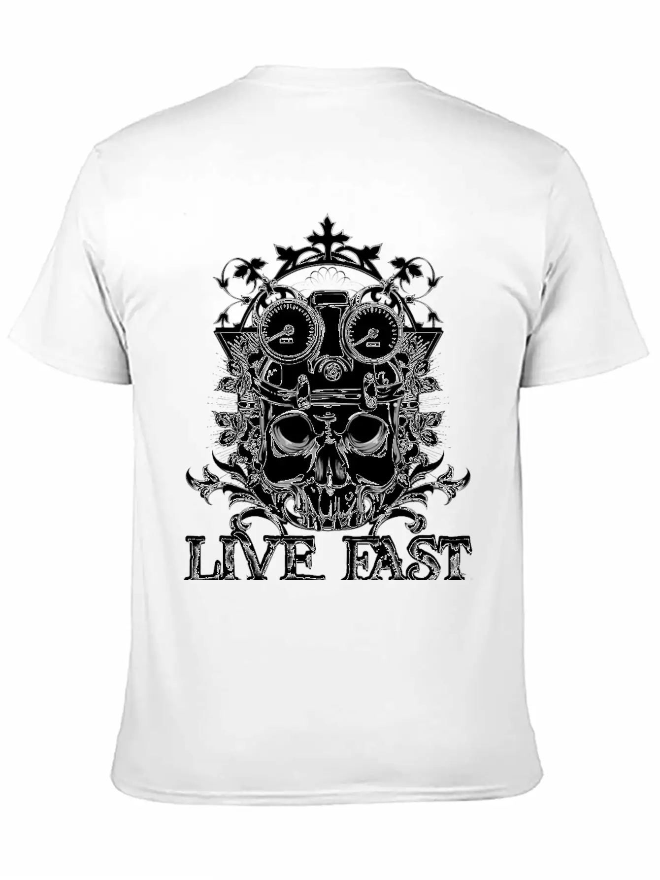 T Shirt Streetwear Tatoo Skull Vector Image Time Essential Cotton Tee For Daily Outfits – Unisex Style