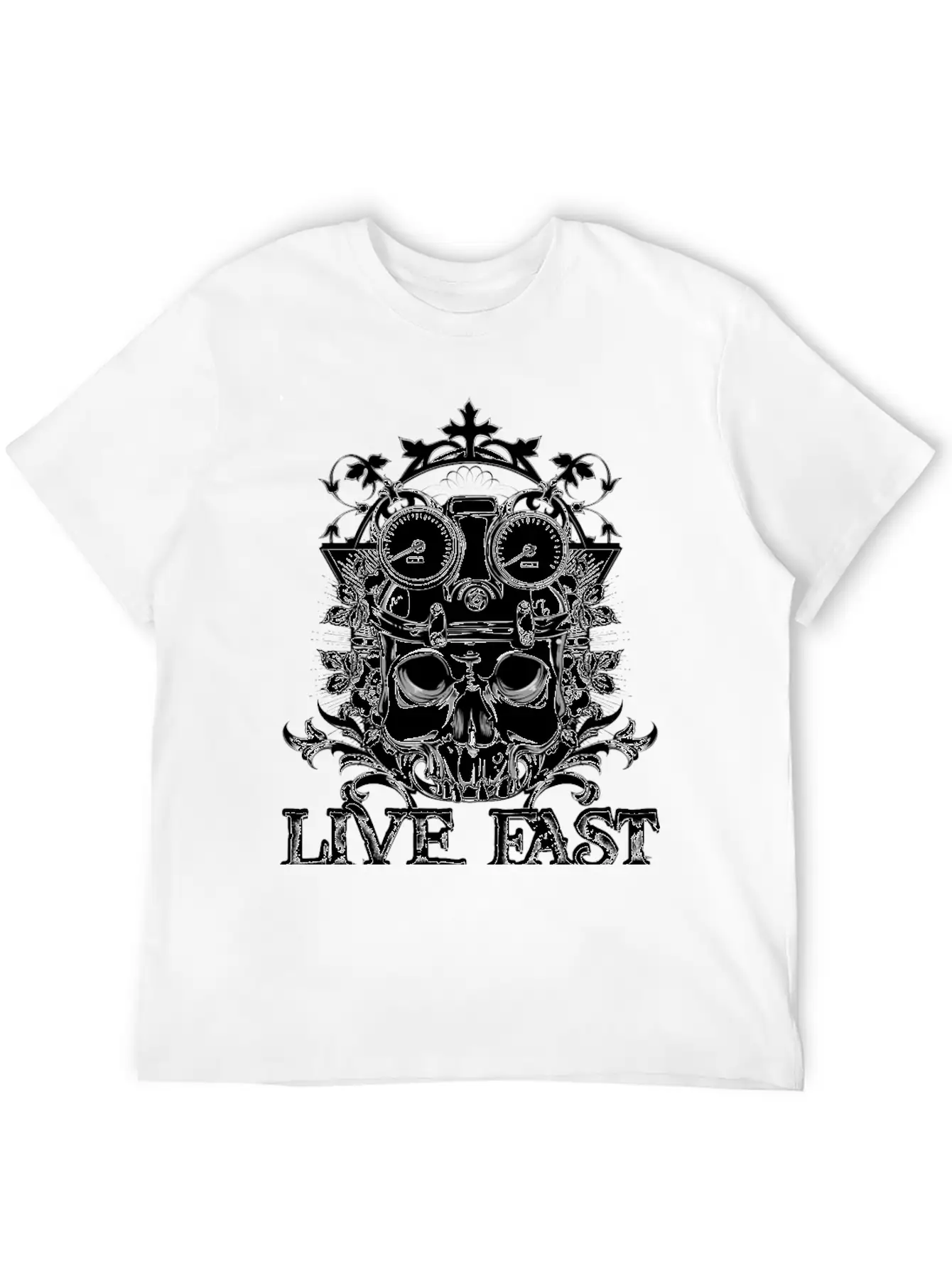 T Shirt Streetwear Tatoo Skull Vector Image Time Essential Cotton Tee For Daily Outfits – Unisex Style