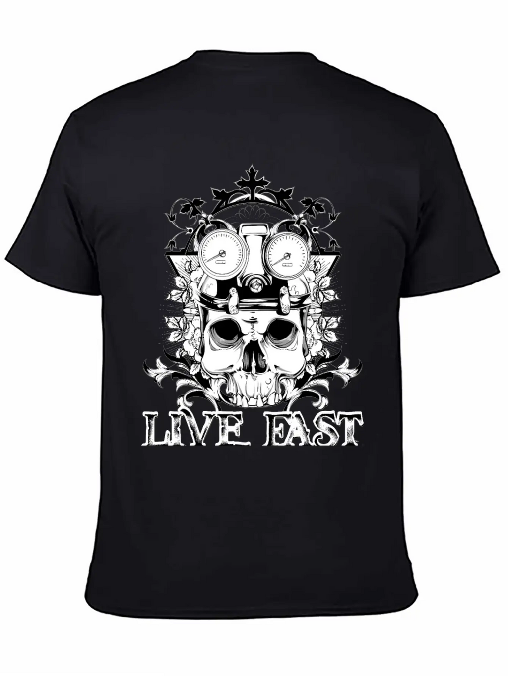 T Shirt Streetwear Tatoo Skull Vector Image Time Essential Cotton Tee For Daily Outfits – Unisex Style