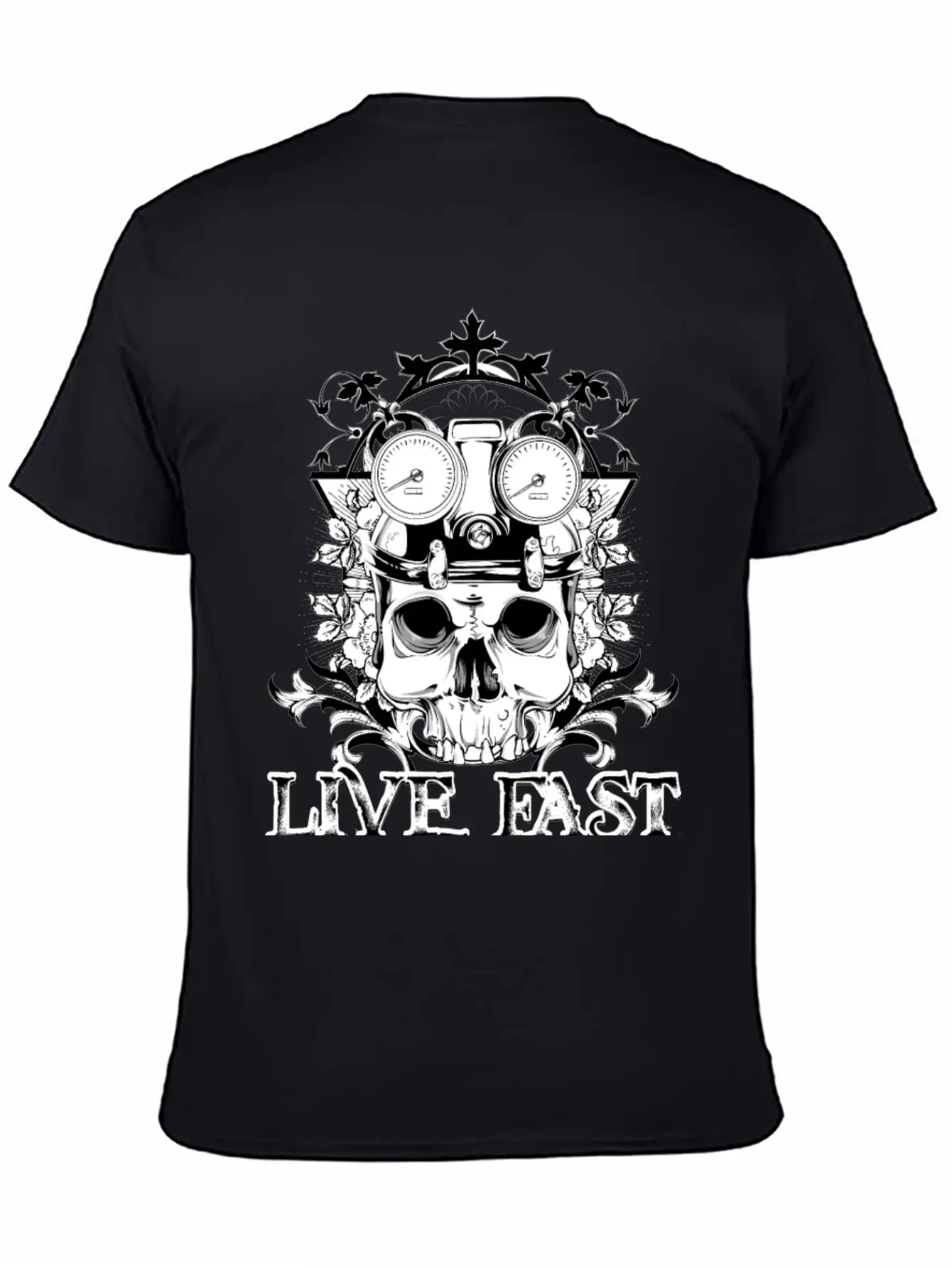 T Shirt Streetwear Tatoo Skull Vector Image Time Essential Cotton Tee For Daily Outfits – Unisex Style