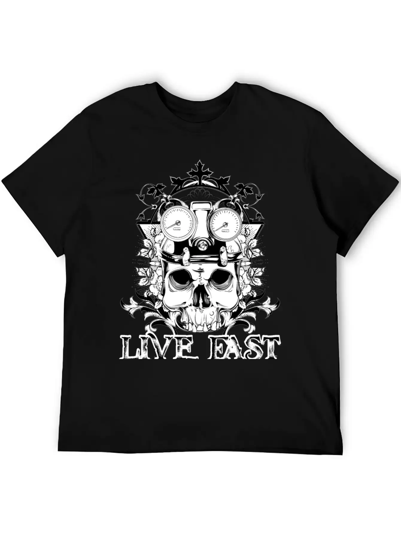 T Shirt Streetwear Tatoo Skull Vector Image Time Essential Cotton Tee For Daily Outfits – Unisex Style