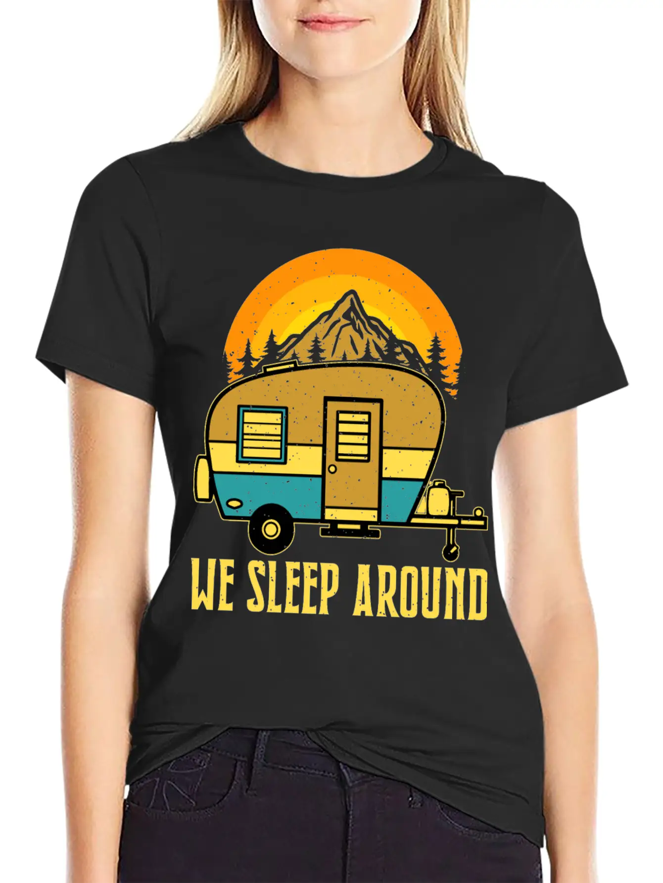 T-shirt We Sleep Around Unisex Short Sleeve Soft Cotton T-Shirt – Casual Everyday Wear