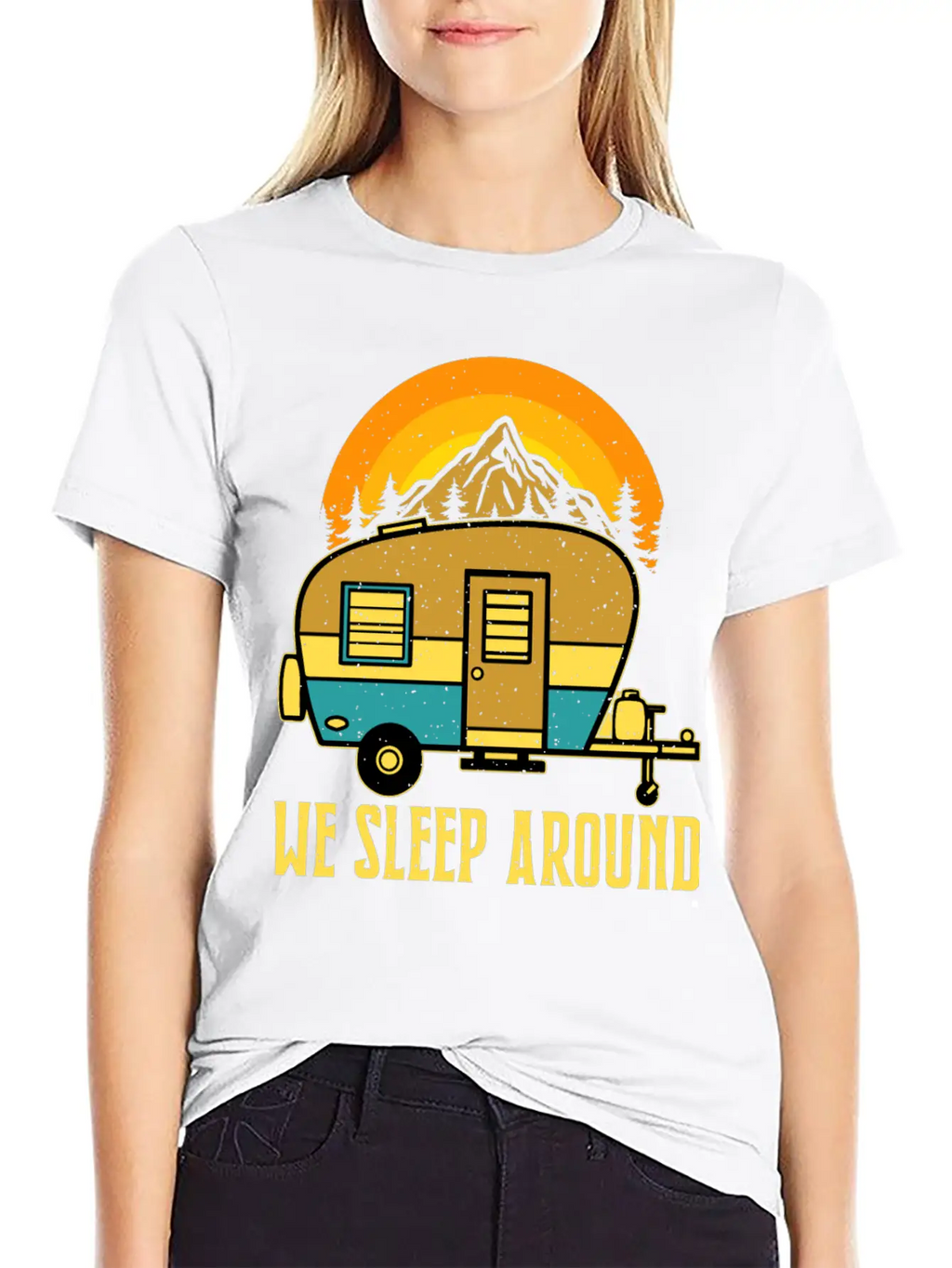 T-shirt We Sleep Around Unisex Short Sleeve Soft Cotton T-Shirt – Casual Everyday Wear