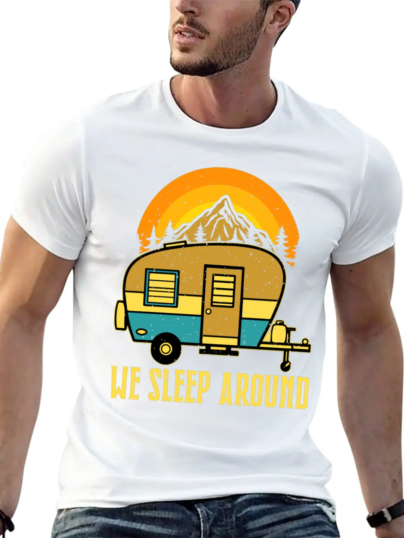 T-shirt We Sleep Around Unisex Short Sleeve Soft Cotton T-Shirt – Casual Everyday Wear