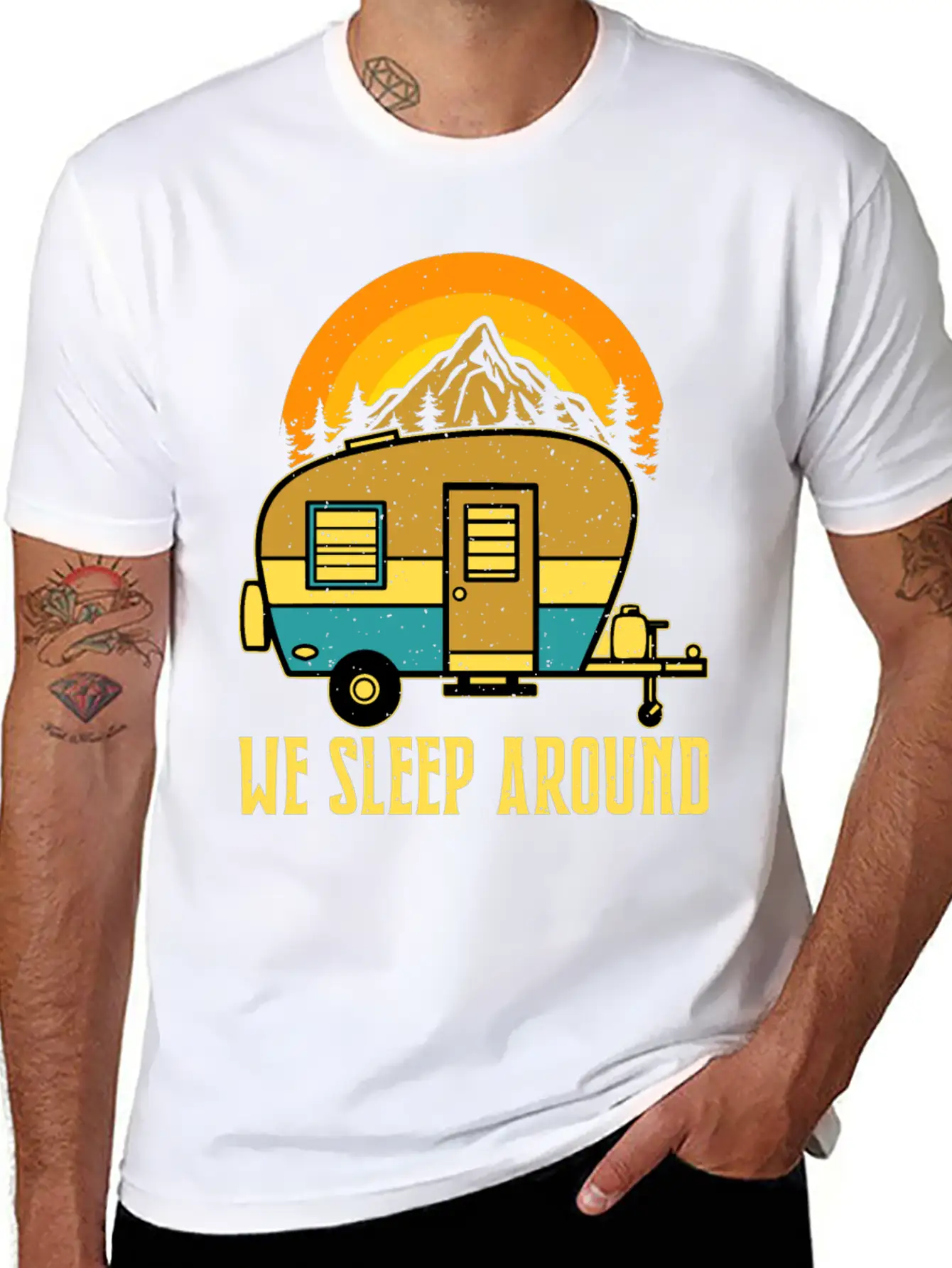 T-shirt We Sleep Around Unisex Short Sleeve Soft Cotton T-Shirt – Casual Everyday Wear