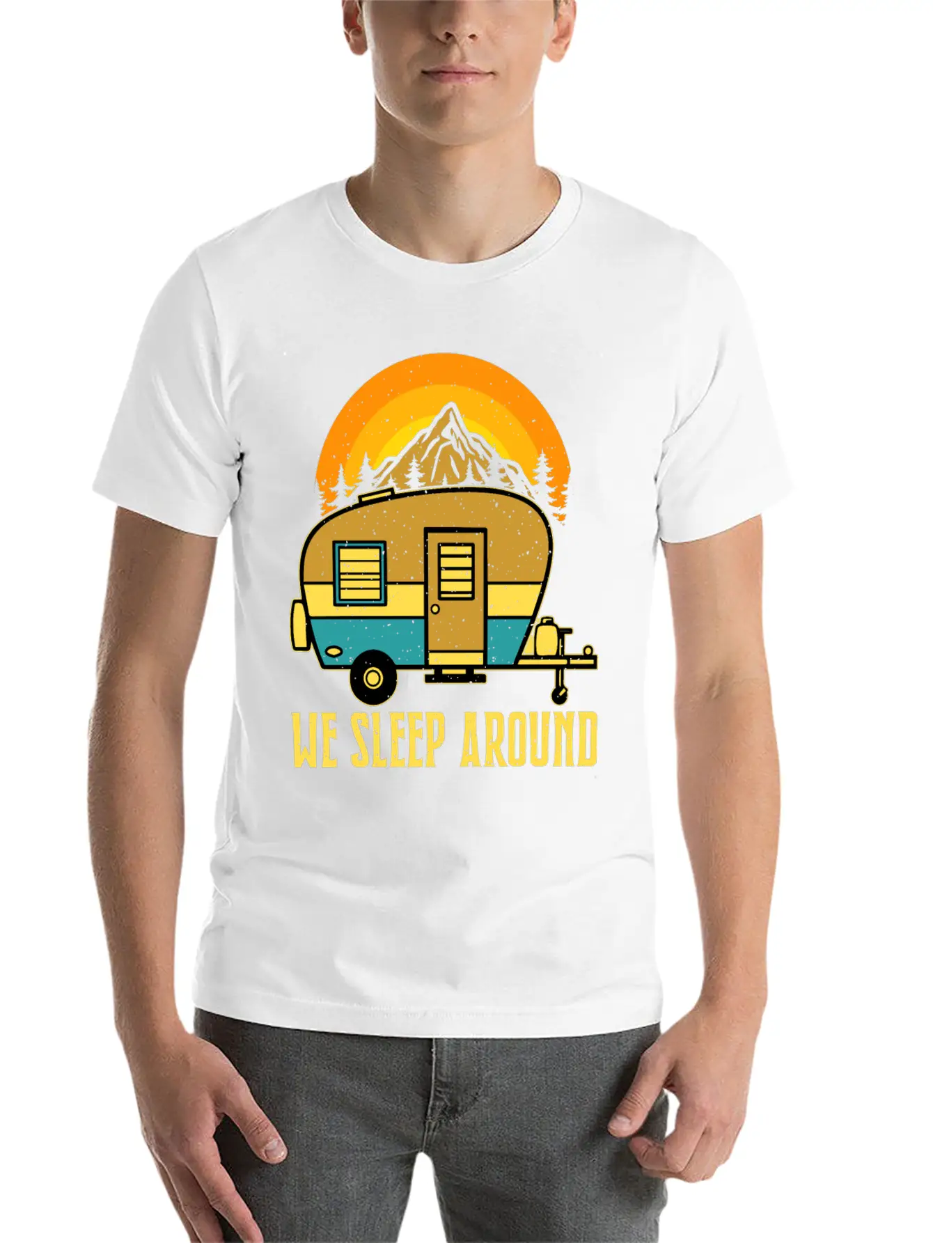 T-shirt We Sleep Around Unisex Short Sleeve Soft Cotton T-Shirt – Casual Everyday Wear