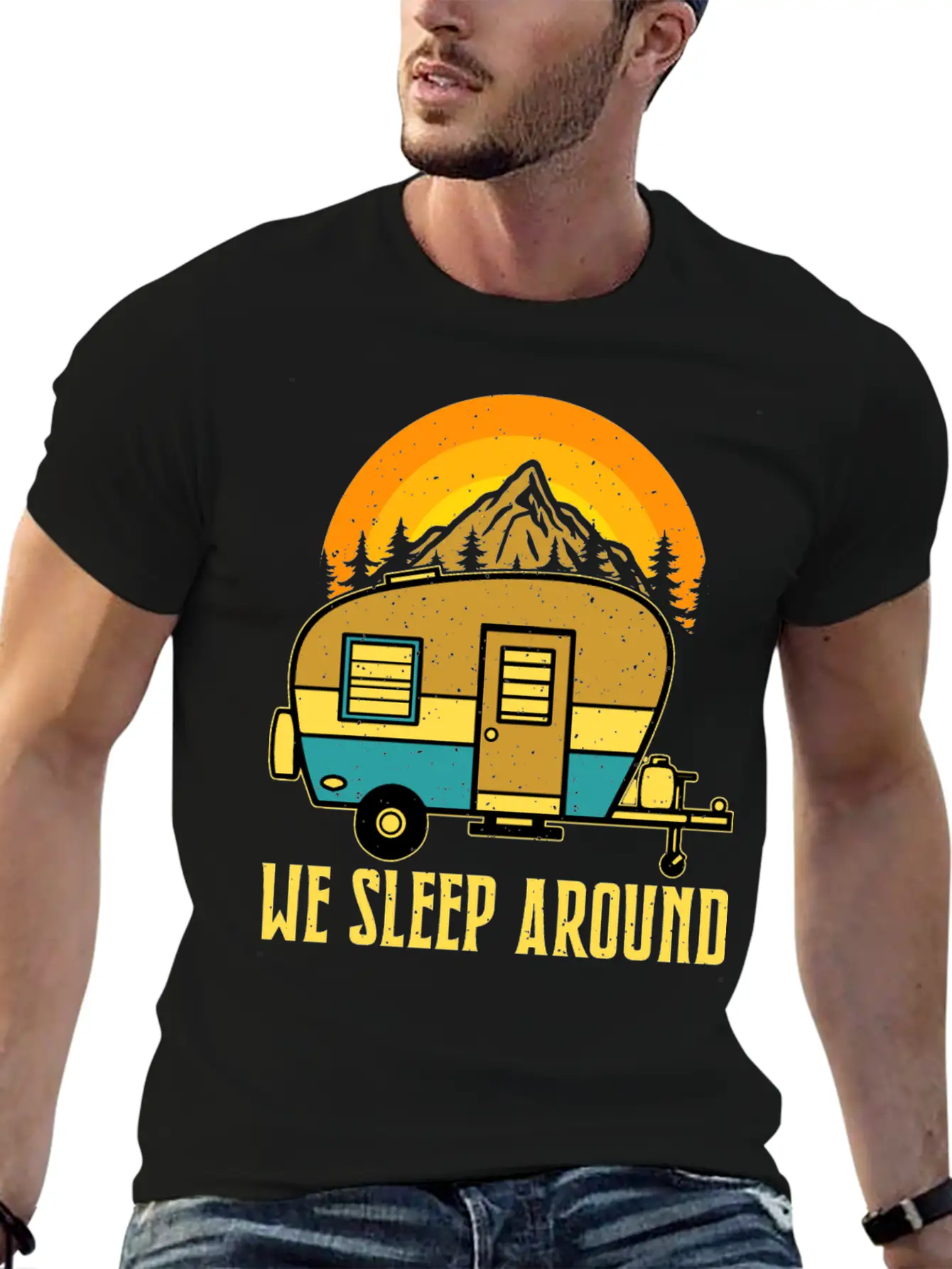 T-shirt We Sleep Around Unisex Short Sleeve Soft Cotton T-Shirt – Casual Everyday Wear