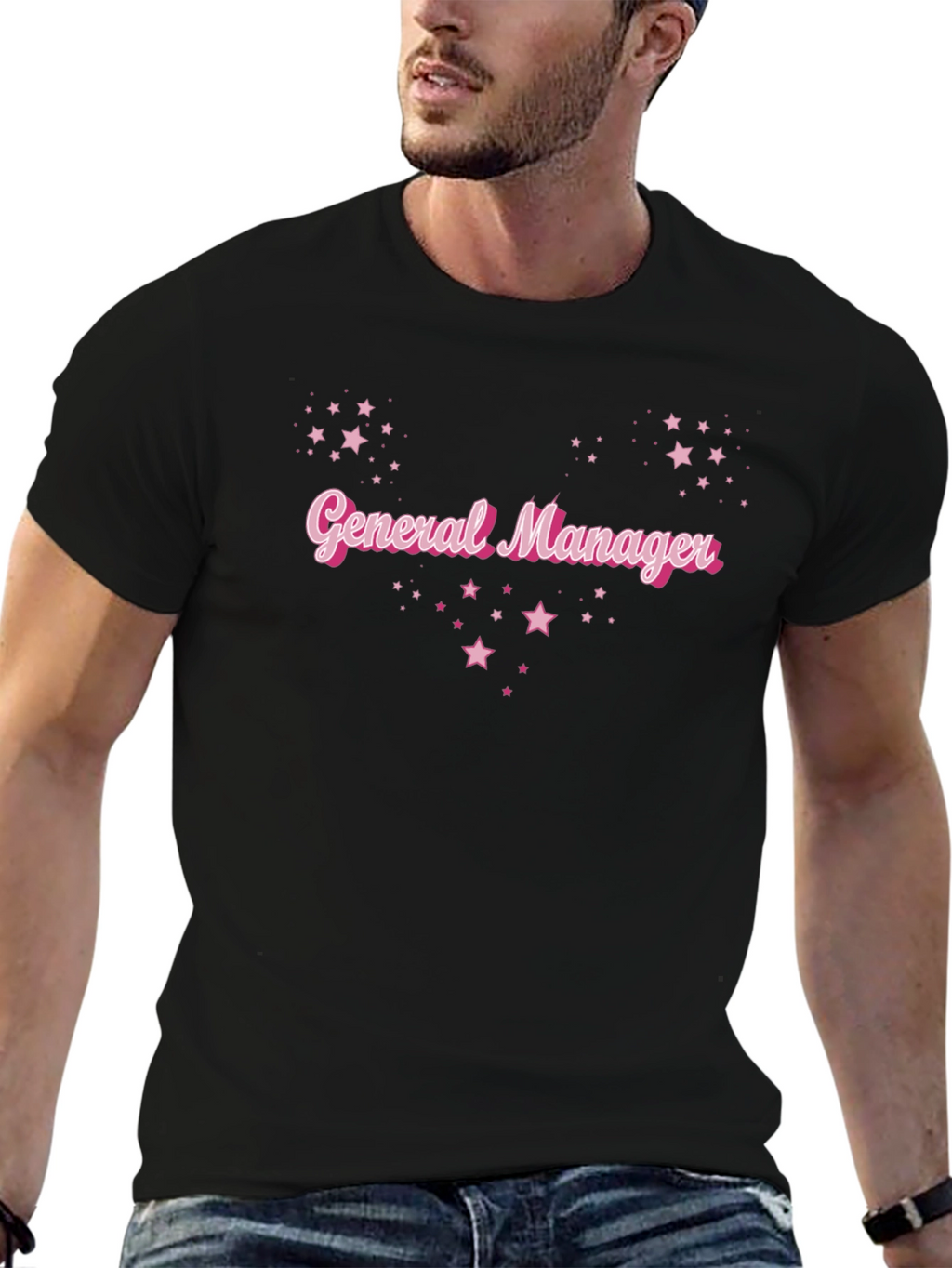 General Manager Star Graphic Tee - Black
