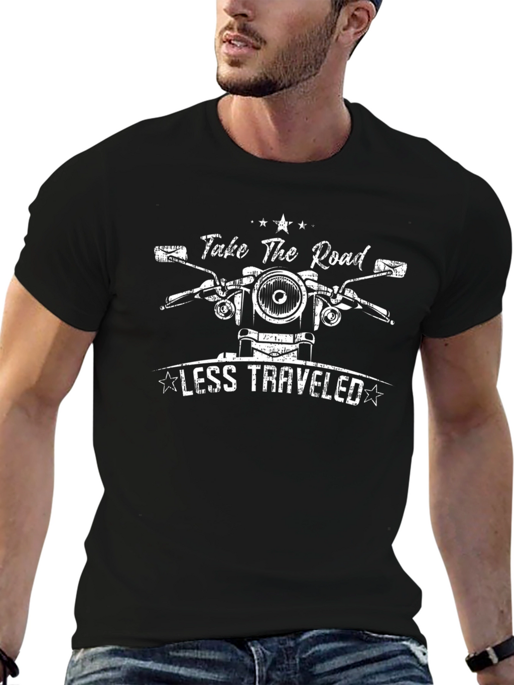 Take the Road Less Traveled Black T-Shirt