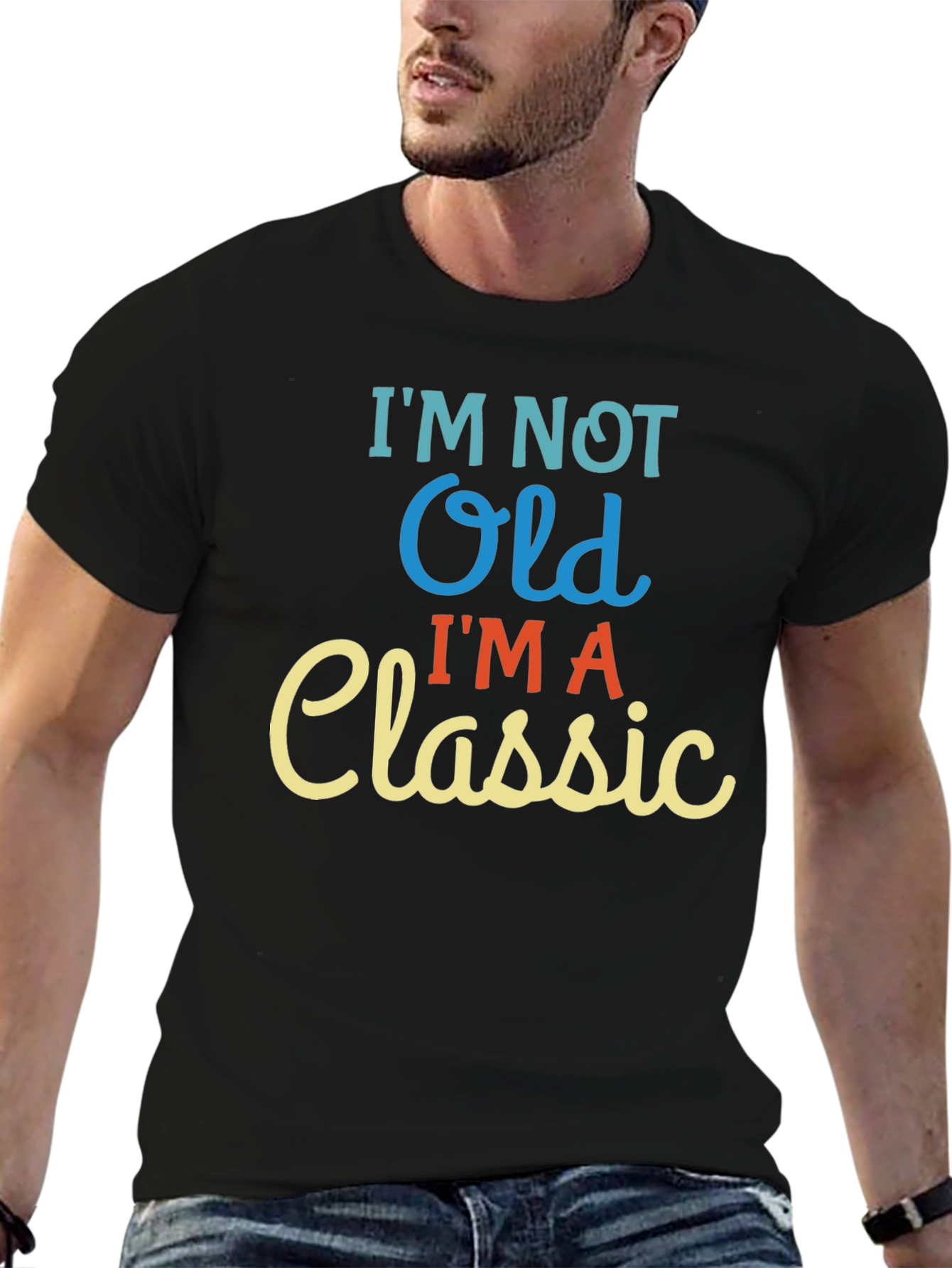 Im Not Old Im A Classic Black T-Shirt