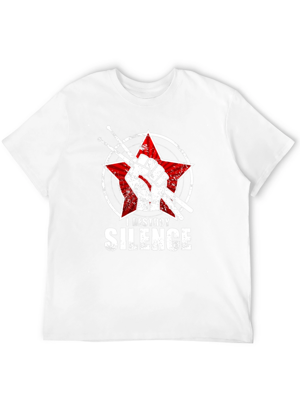 I Destroy Silence Drummer T-Shirt