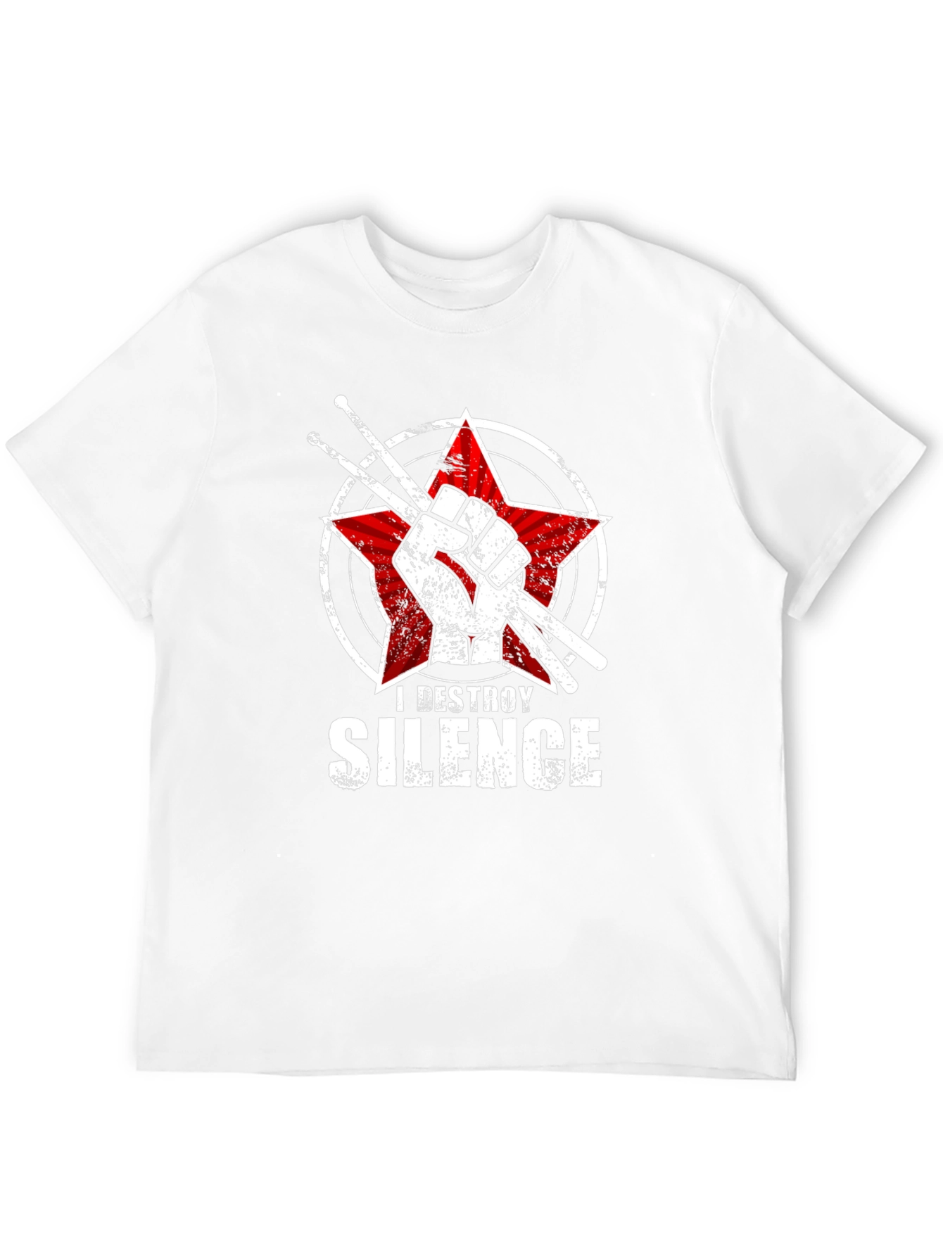 I Destroy Silence Drummer T-Shirt