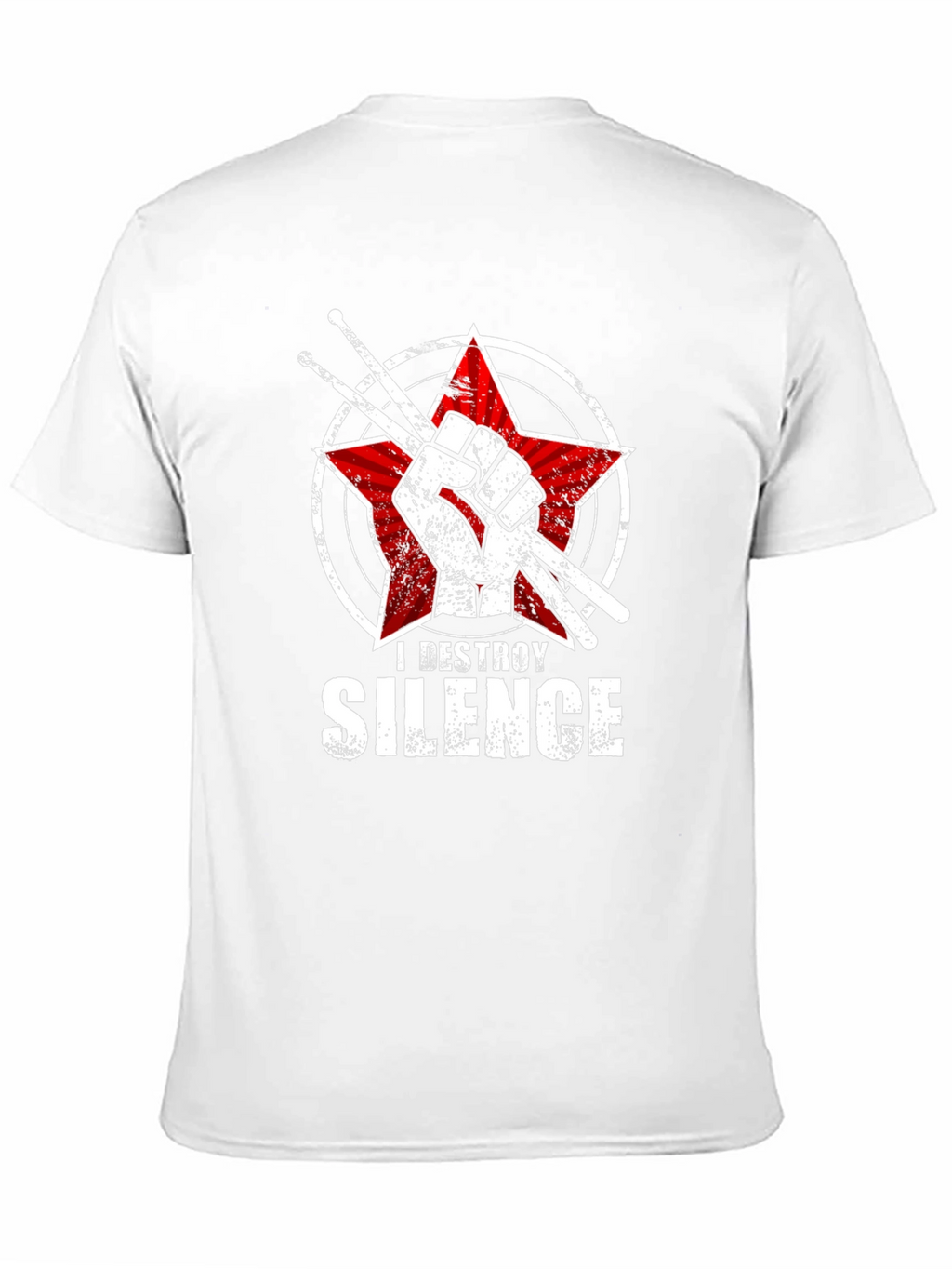 I Destroy Silence Drummer T-Shirt