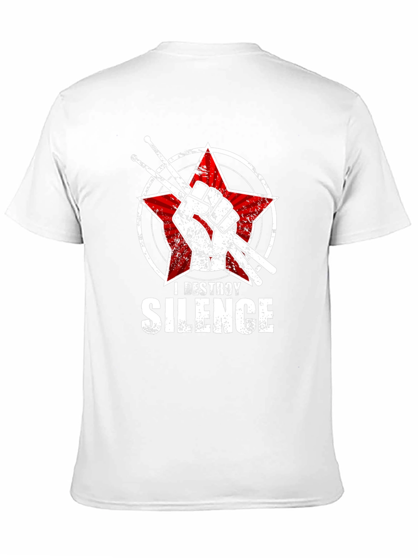 I Destroy Silence Drummer T-Shirt