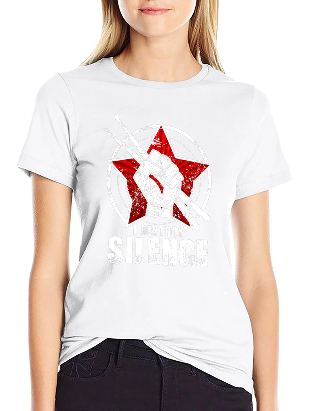 I Destroy Silence Drummer T-Shirt
