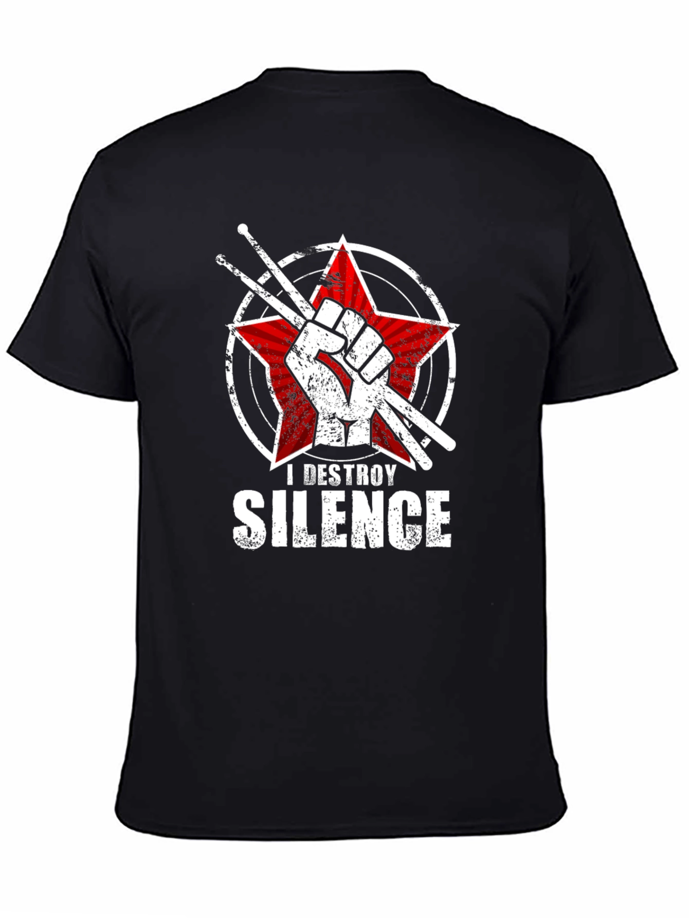 I Destroy Silence Drummer T-Shirt