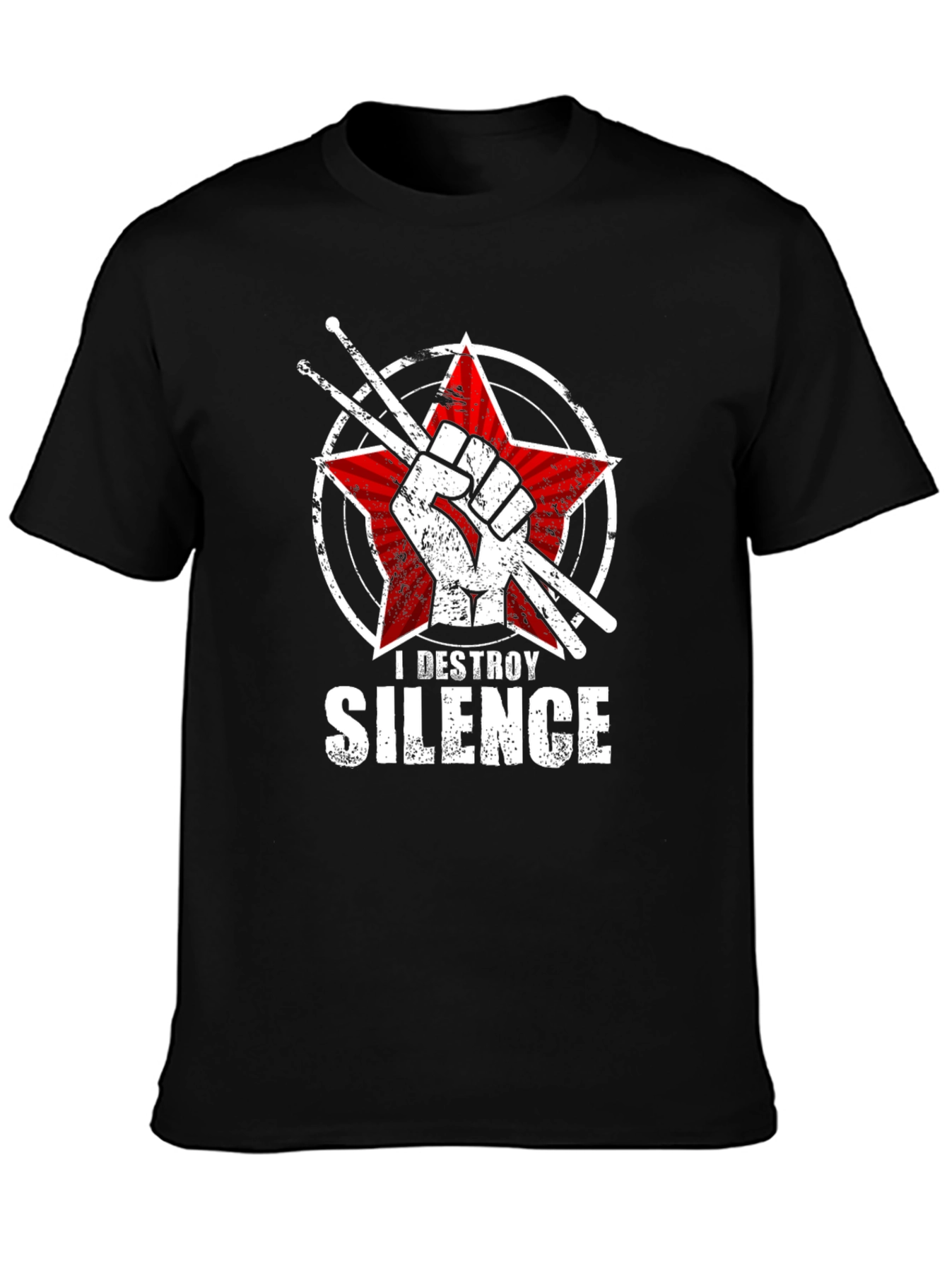 I Destroy Silence Drummer T-Shirt