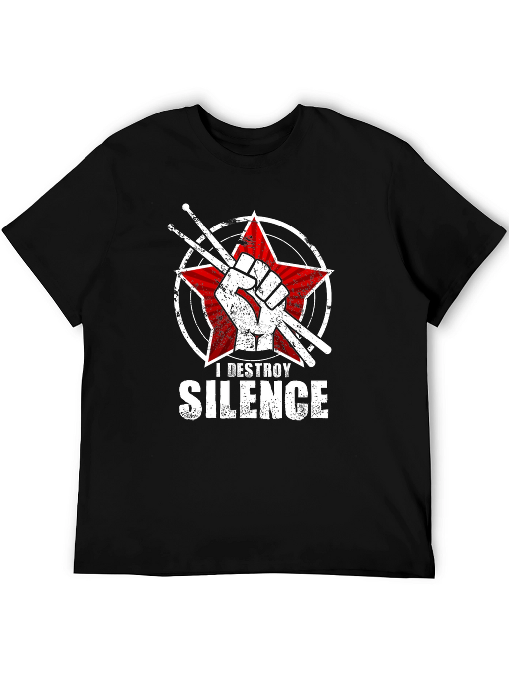 I Destroy Silence Drummer T-Shirt