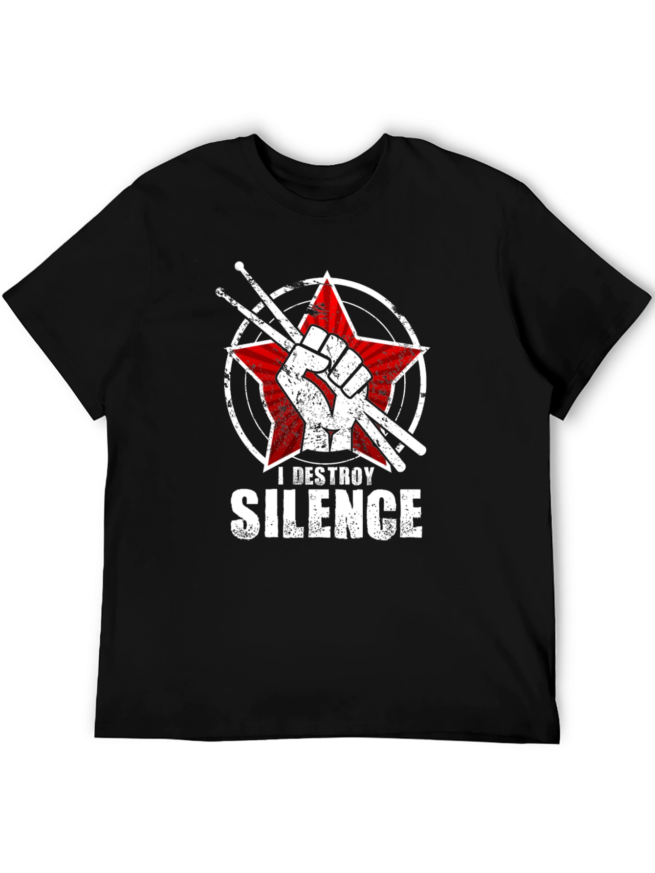 I Destroy Silence Drummer T-Shirt